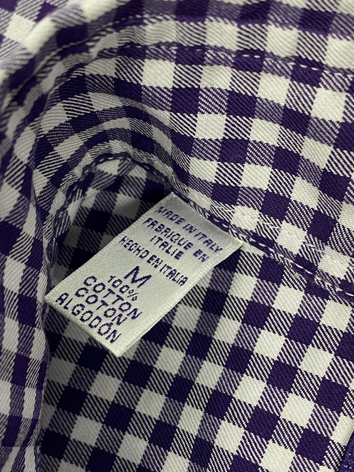 Ralph Lauren × Ralph Lauren Purple Label 🔥 RALPH LAUREN PURPLE LABEL GINGHAM Y2K MADE IN ITALY VIBE Size US M / EU 48-50 / 2 - 19 Thumbnail