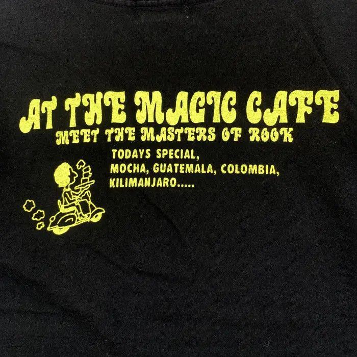Vintage AT THE MUSIC CAFE Master Of Rock Illustration Tee Shirt Size US XS / EU 42 / 0 - 5 Thumbnail