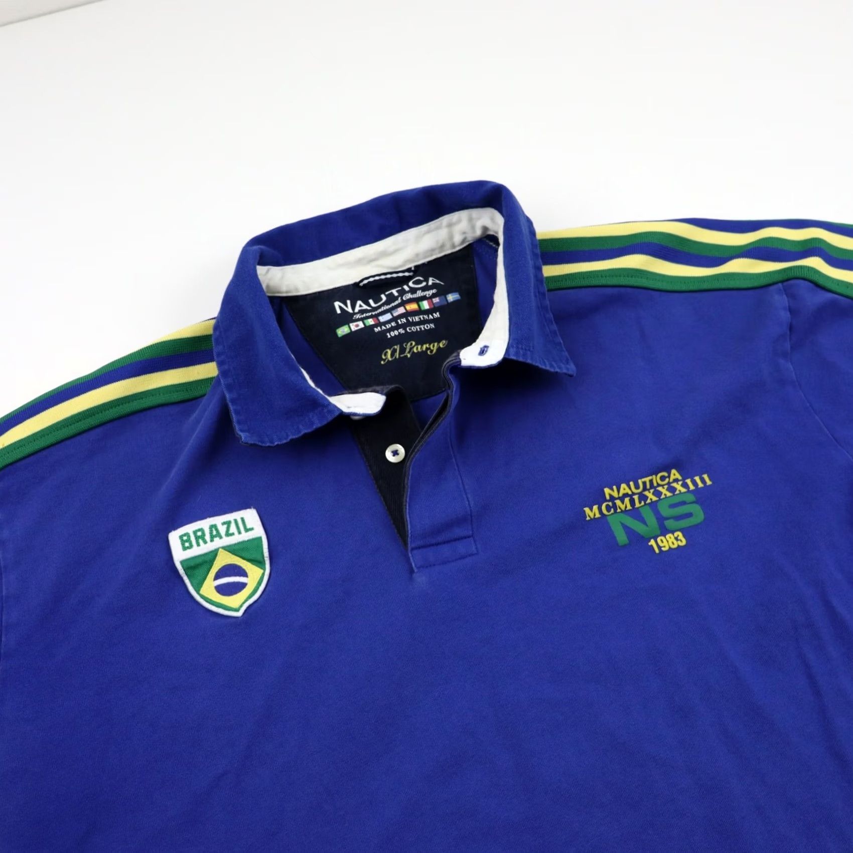 Nautica Nautica Polo Shirt Embroidered Blue Men XL Short Sleeve Rugby Casual Polo Sport Shirt Mens XL Size US XL / EU 56 / 4 - 4 Thumbnail