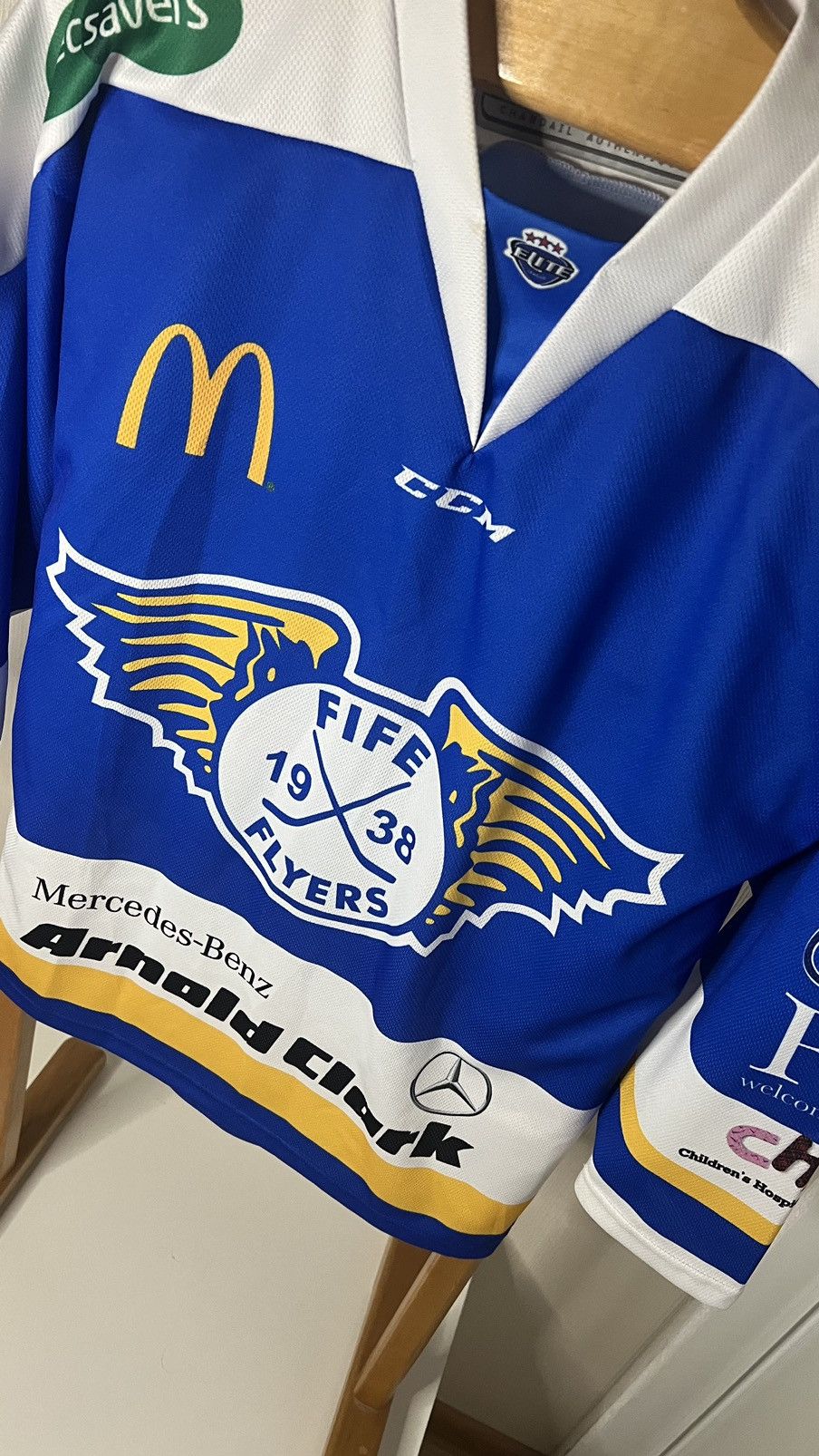 Ccm × NHL Rare Fife Flyers EIHL Denis Gauthier CCM jersey Size US S / EU 44-46 / 1 - 3 Thumbnail