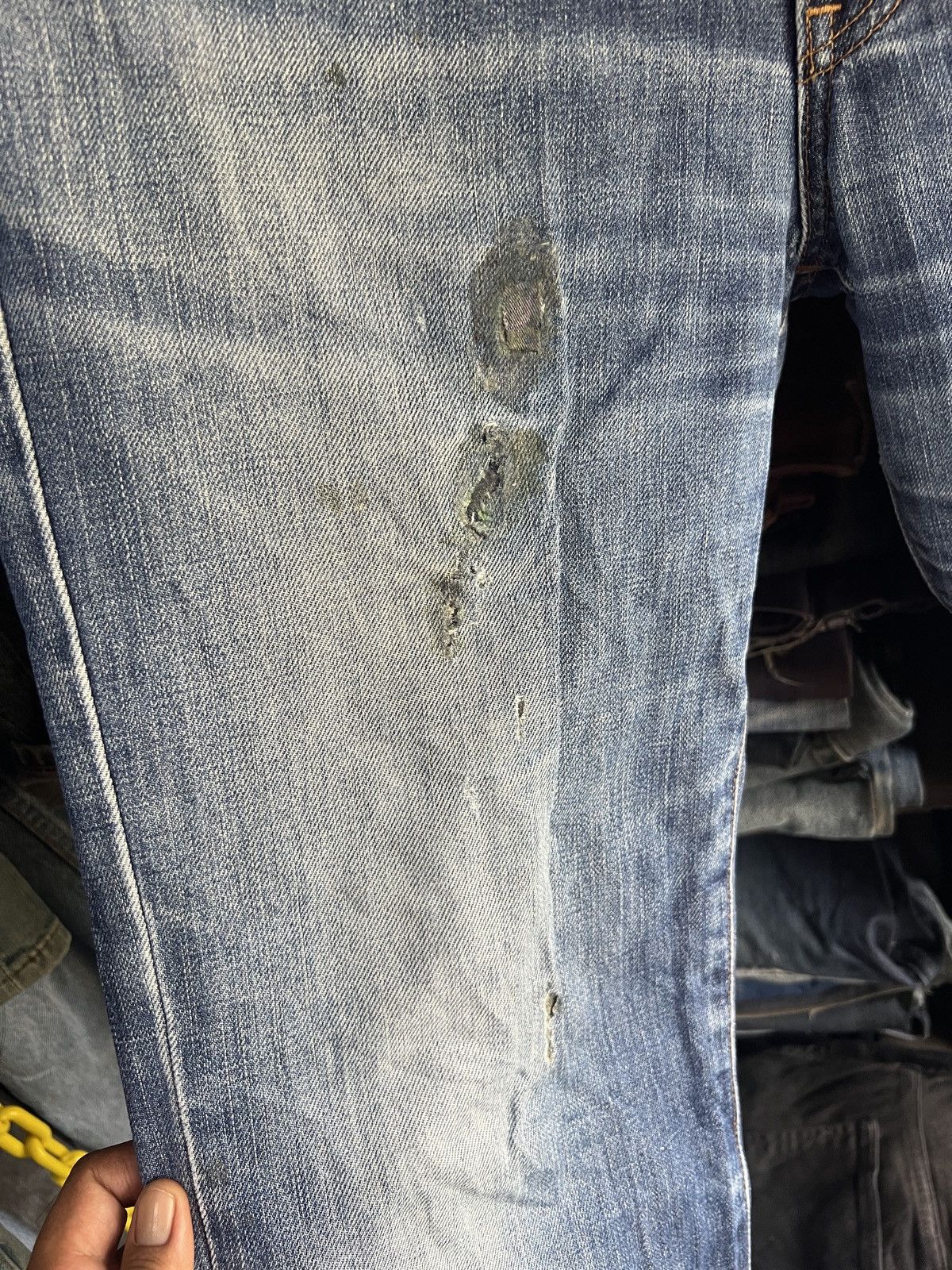 Edwin 🔥Vintage Edwin 503 Regular Distressed Denim Size US 31 - 10 Thumbnail
