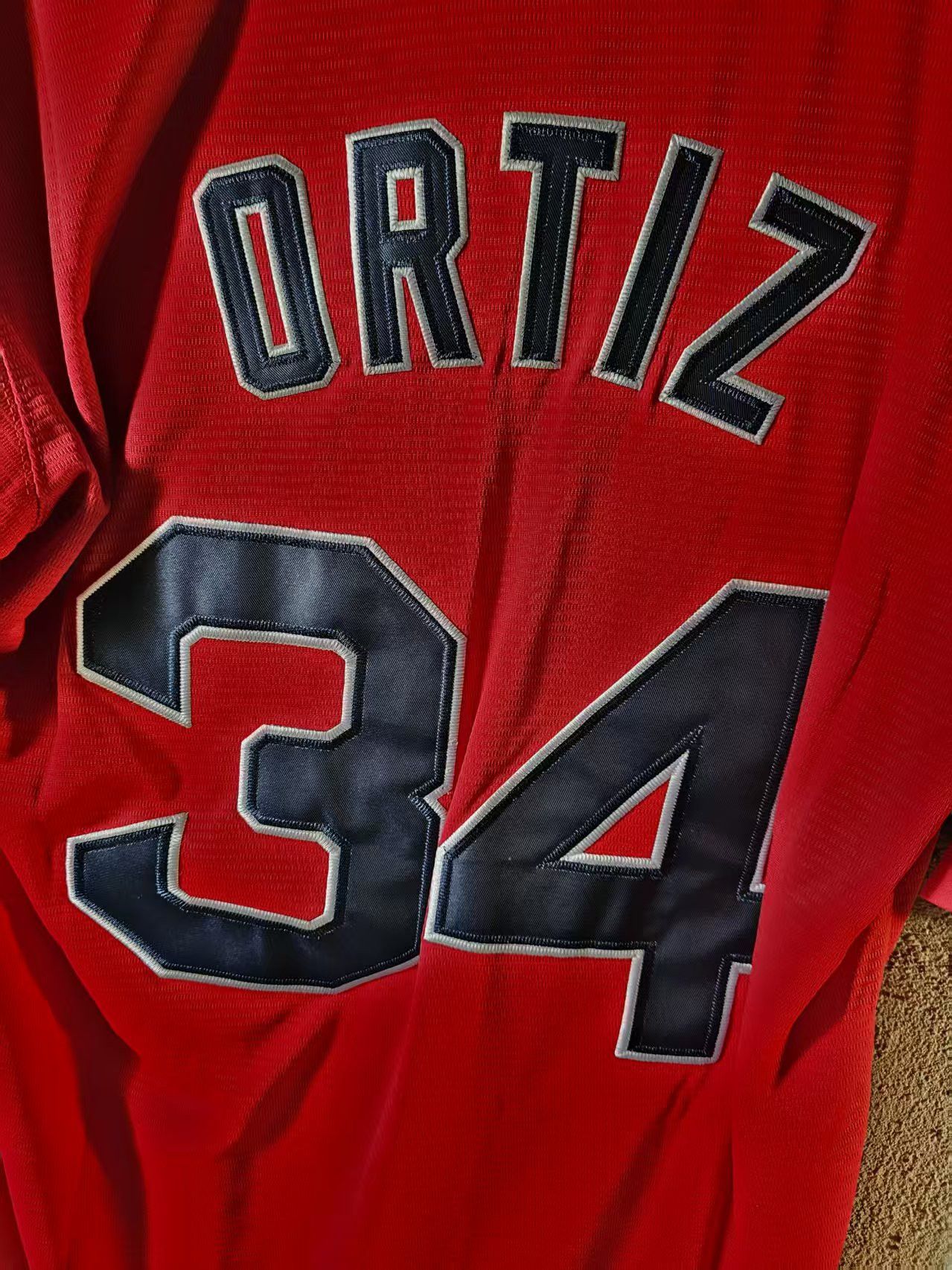MLB Boston Red Sox #34 Ortiz Jersey Red Size US XL / EU 56 / 4 - 4 Thumbnail