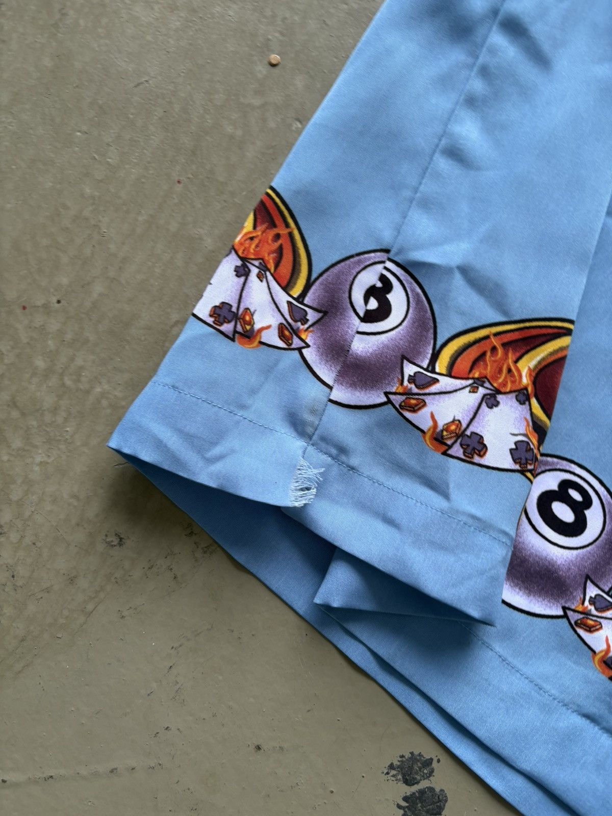 JNCO × Vintage VINTAGE RARE‼️JNCO Jeans Eight Ball Silk Shirts Button Ups Size US L / EU 52-54 / 3 - 9 Thumbnail