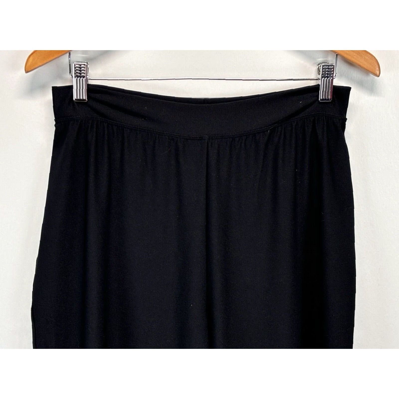 Spanx Spanx Wide Leg Crop Pants Sz Large Women’s Black Pull On Comfort Lined Size 36" / US 14 / IT 50 - 2 Thumbnail