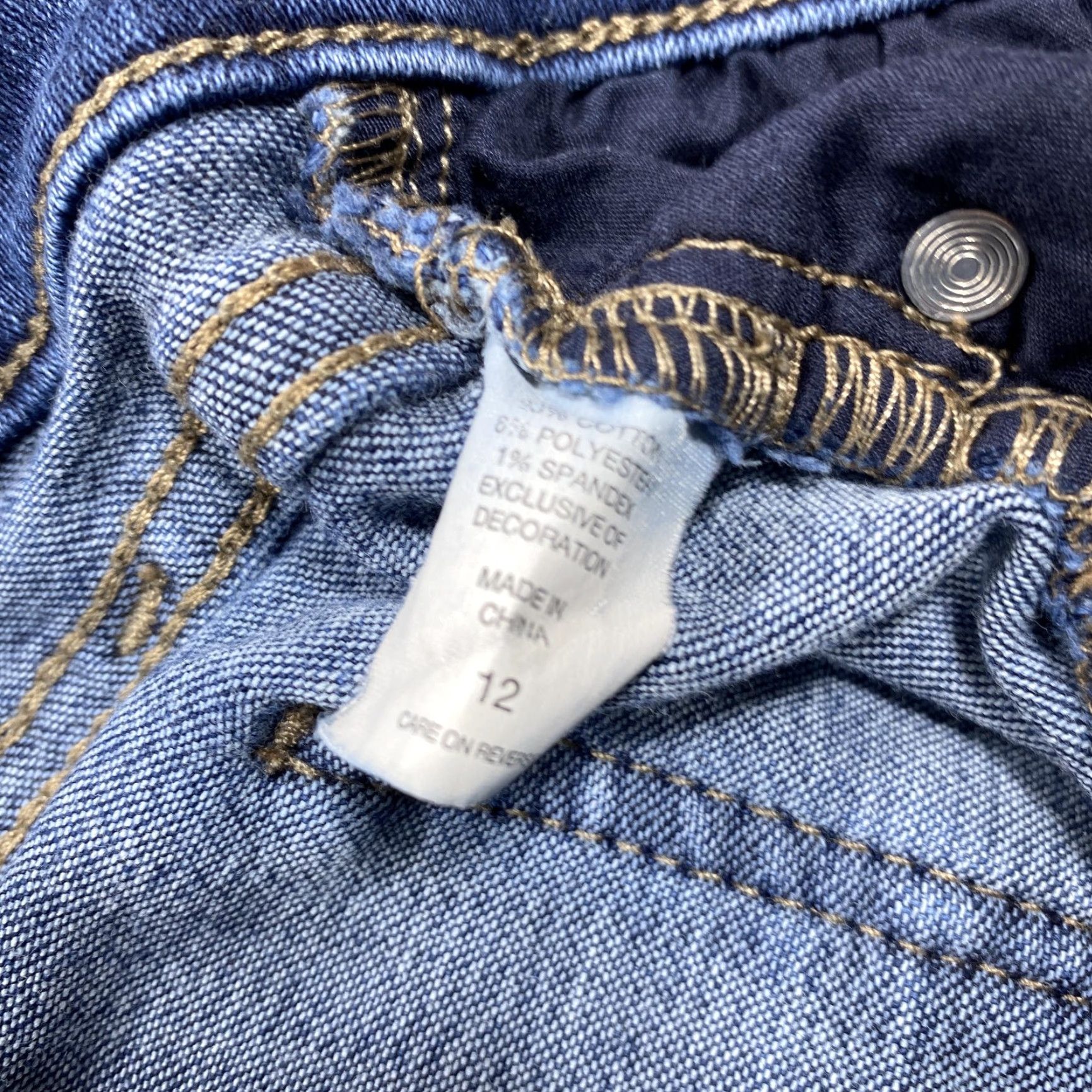 Vintage New York & Company Jeans Womens 12 Blue Mid Rise Med Wash Skinny Stretch Denim Jeans Size 34" / US 12 / IT 48 - 4 Thumbnail