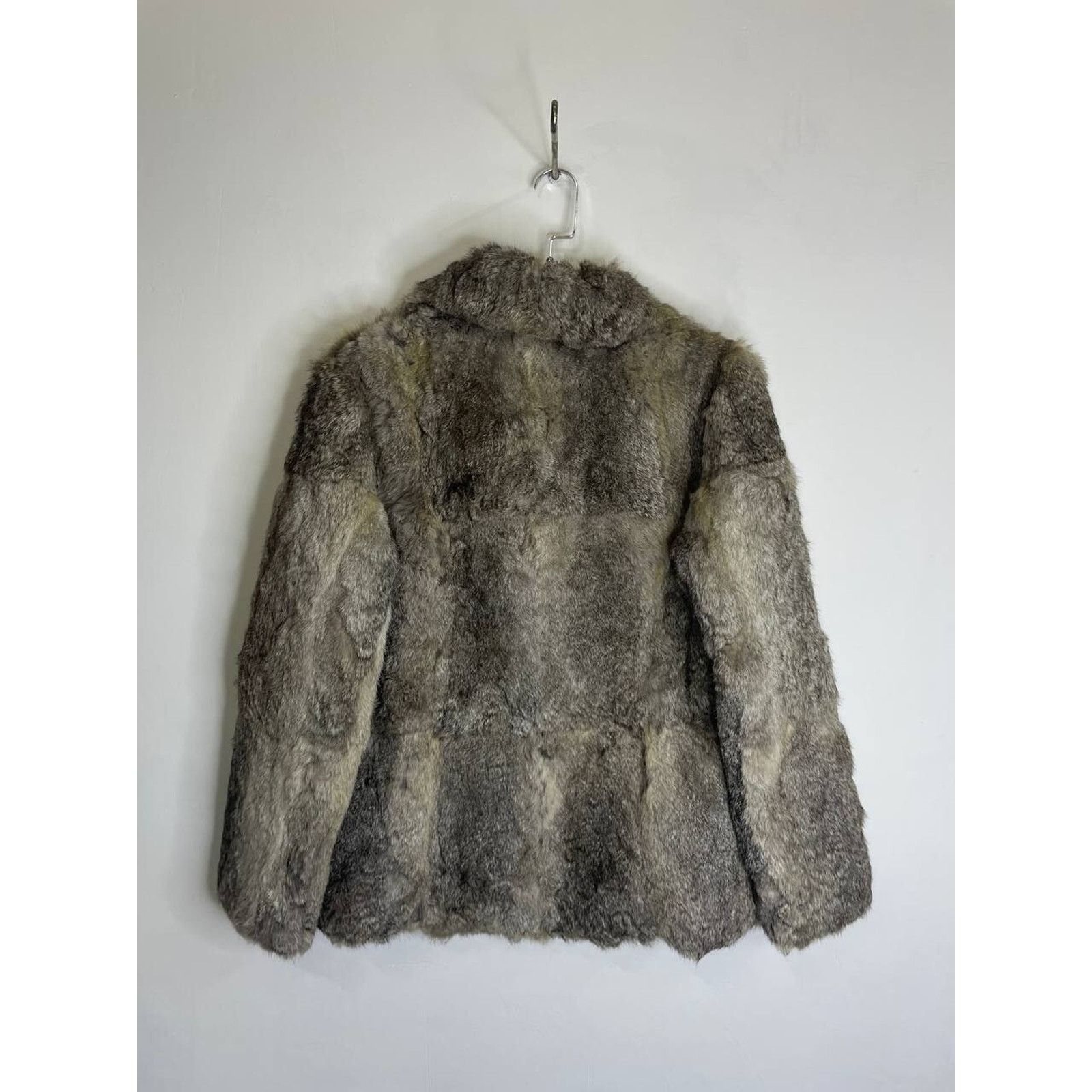 Japanese Brand × Vintage Vintage Real Fur Coat by Elegance Paris Gray Short Jacket Size M / US 6-8 / IT 42-44 - 7 Thumbnail