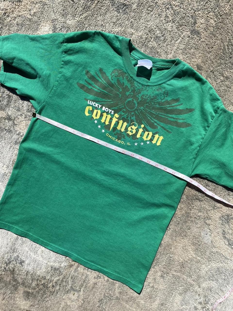 Vintage 2000s Green Lucky Boys Confusion Chicago Graphic Tee Medium Size US M / EU 48-50 / 2 - 1 Thumbnail