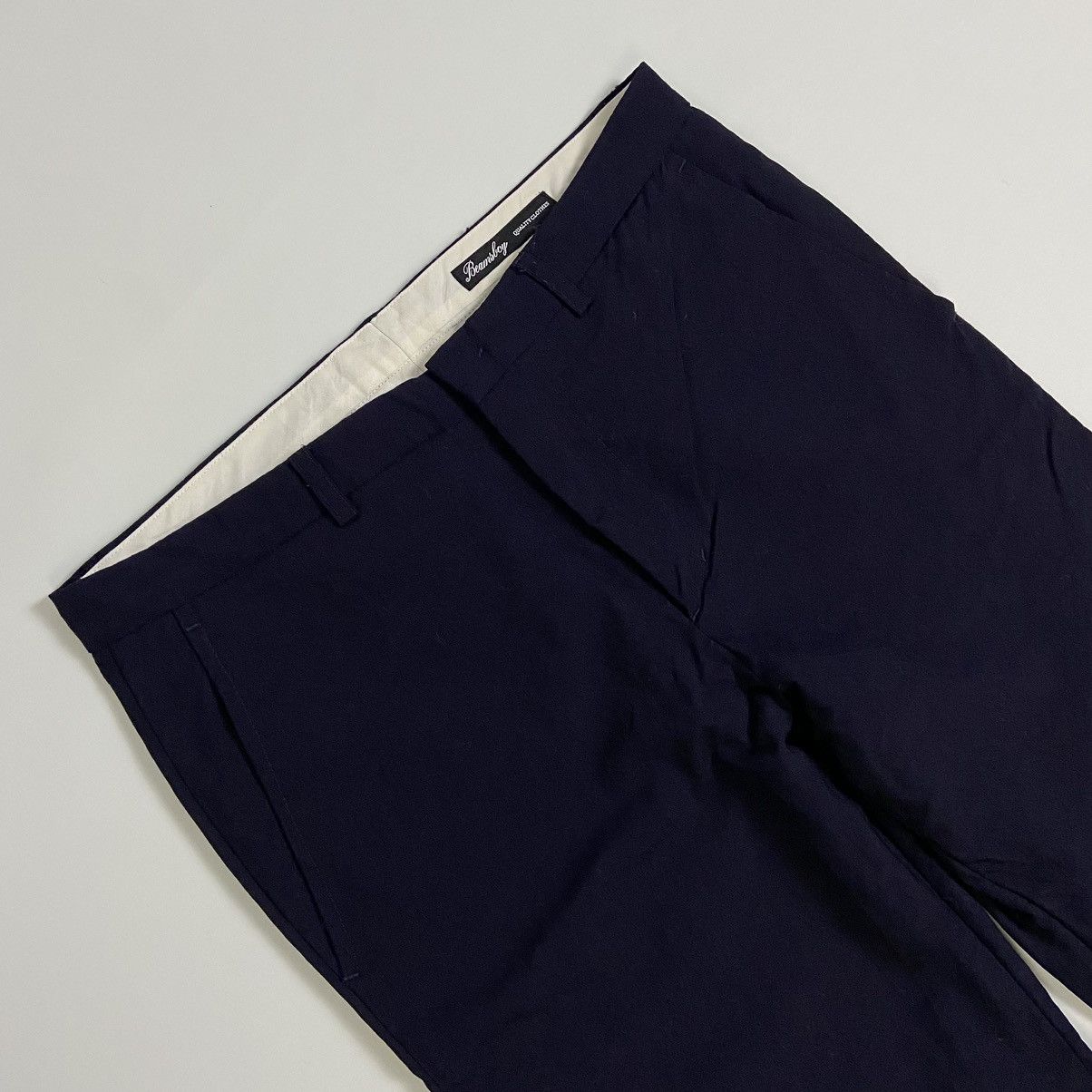 Beams Plus 2000s Beams Boy Navy Chino Trousers Made in Japan Size US 27 - 2 Thumbnail