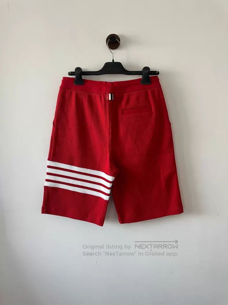 Thom Browne Thom Browne size 3 Red Waffle Shorts Size US 28 / EU 44 - 2 Thumbnail