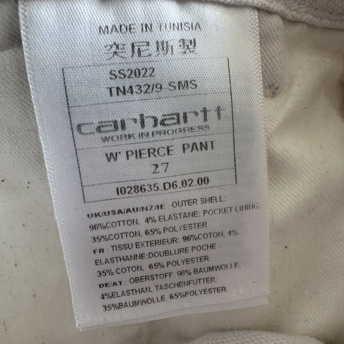 Carhartt Carhartt WIP Pierce Carpenter Boyfriend Pants Size 27" / US 4 / IT 40 - 9 Thumbnail