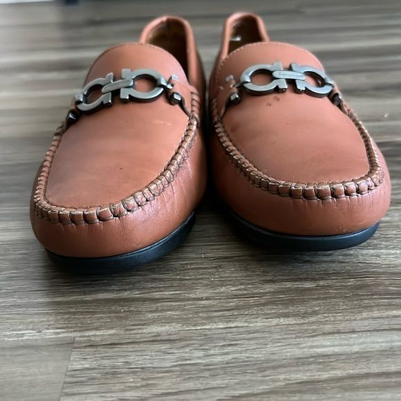 Salvatore Ferragamo Salvatore Ferragamo Sport Horsebit Leather Engraved Logo Dri Size US 8.5 / IT 38.5 - 3 Thumbnail