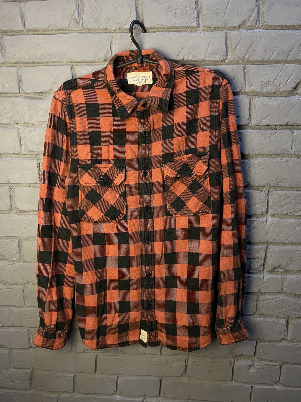 Polo Ralph Lauren × Vintage denim supply ralph lauren mens plaid shirt Sz L Size US L / EU 52-54 / 3 - 1 Thumbnail