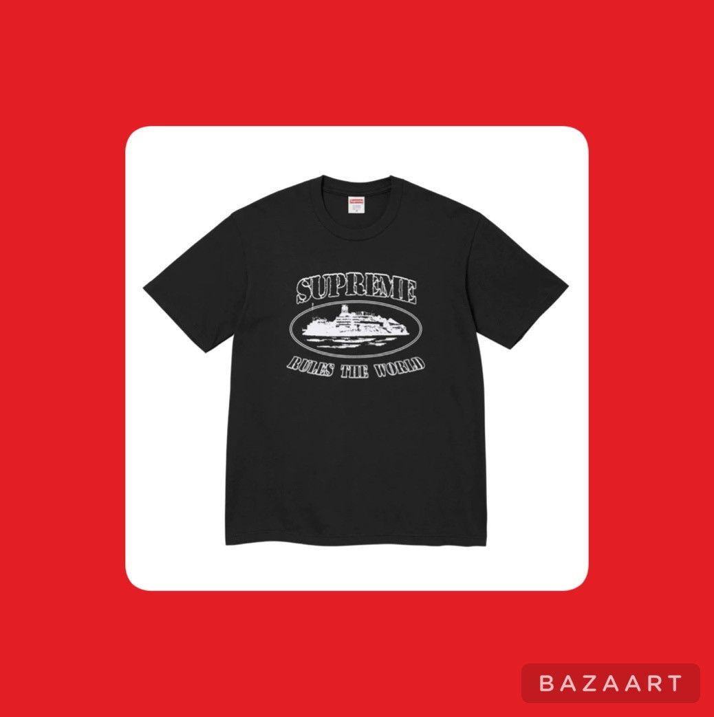 Supreme Supreme Corteiz Rule The World Tee Shirt Black X-Large ...