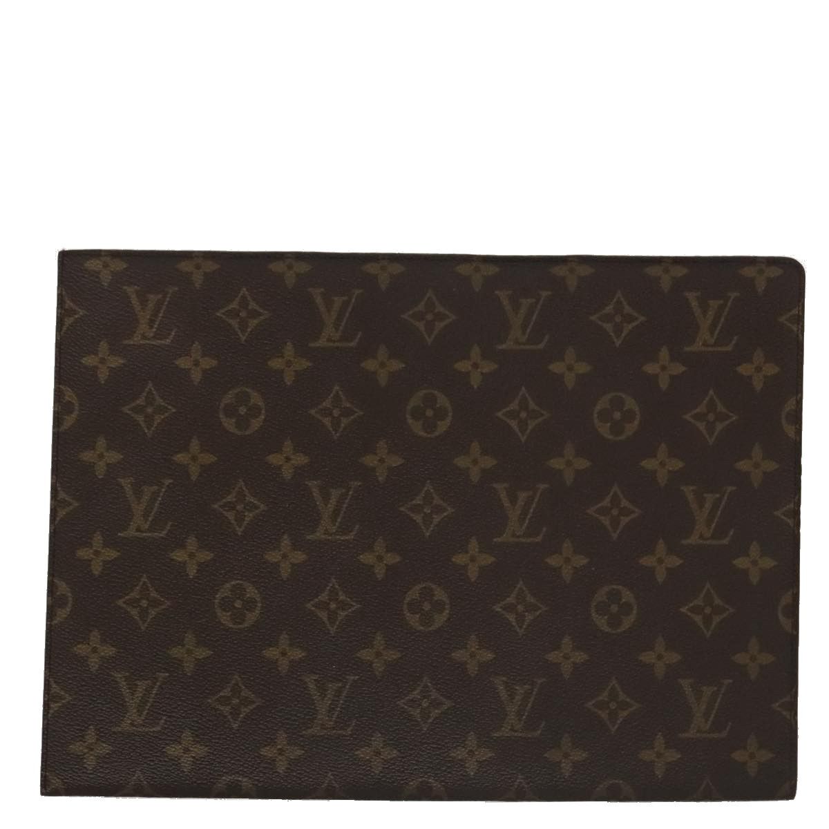 Louis Vuitton Document Case Brown Canvas Clutch Bag (Pre-Owned) Size ONE SIZE - 1 Thumbnail