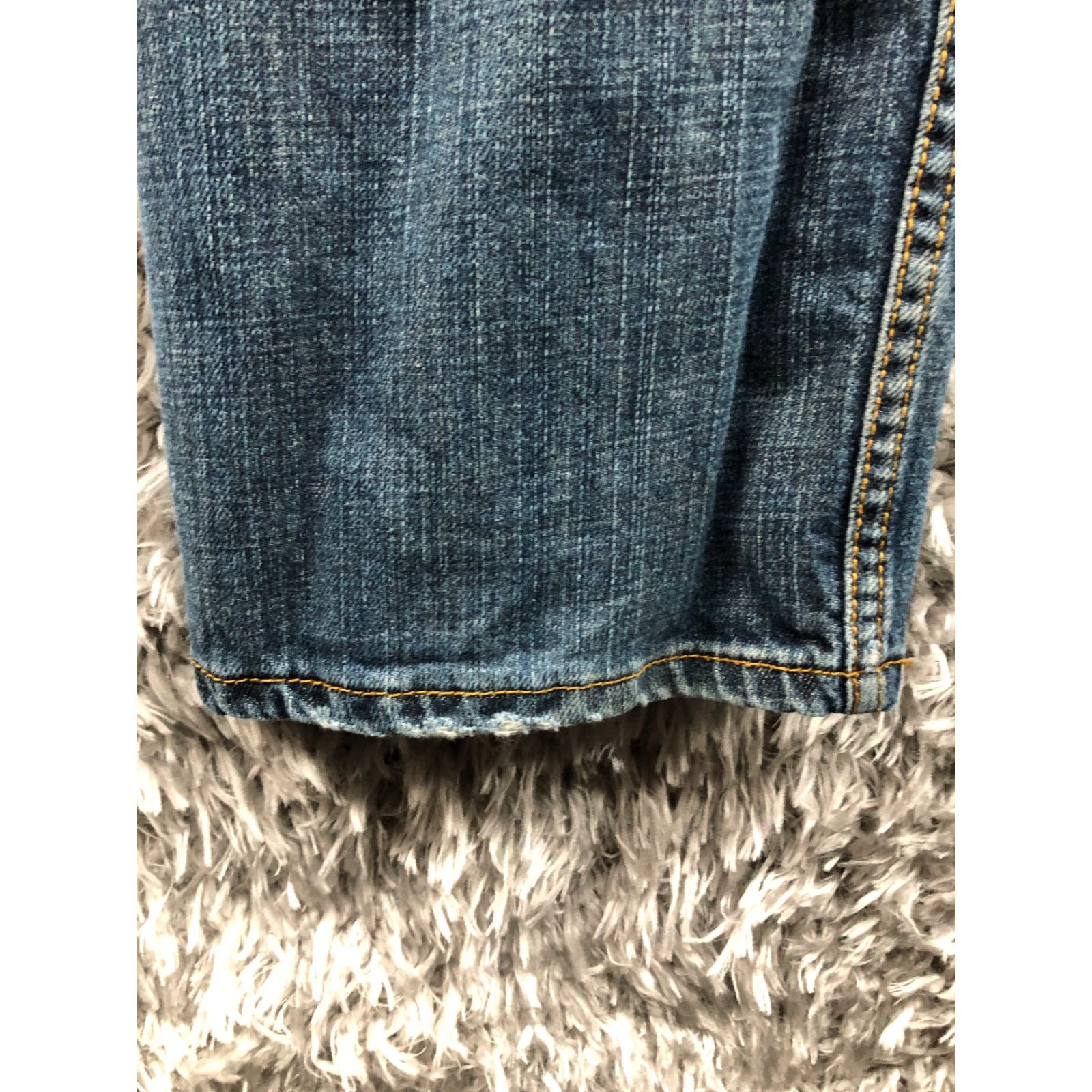 Levi's Levi's 505 Jeans Size 36x32 Mens Mid Rise Straight Leg Dark Wash Blue Denim Jeans Size US 36 / EU 52 - 7 Thumbnail
