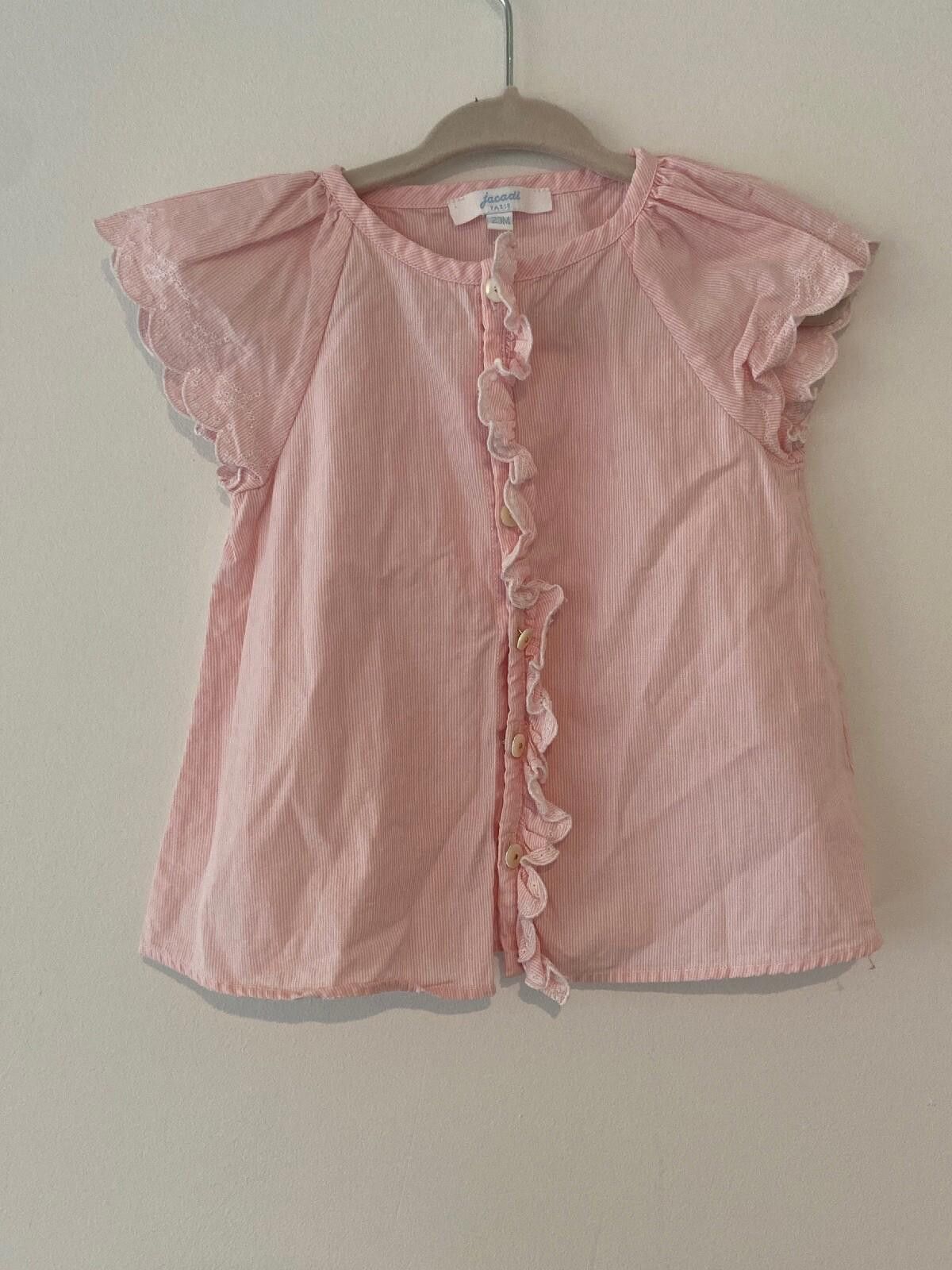Designer Jacadi Pink Button Up Shirt Brand New Size US XXS / EU 40 - 1 Thumbnail