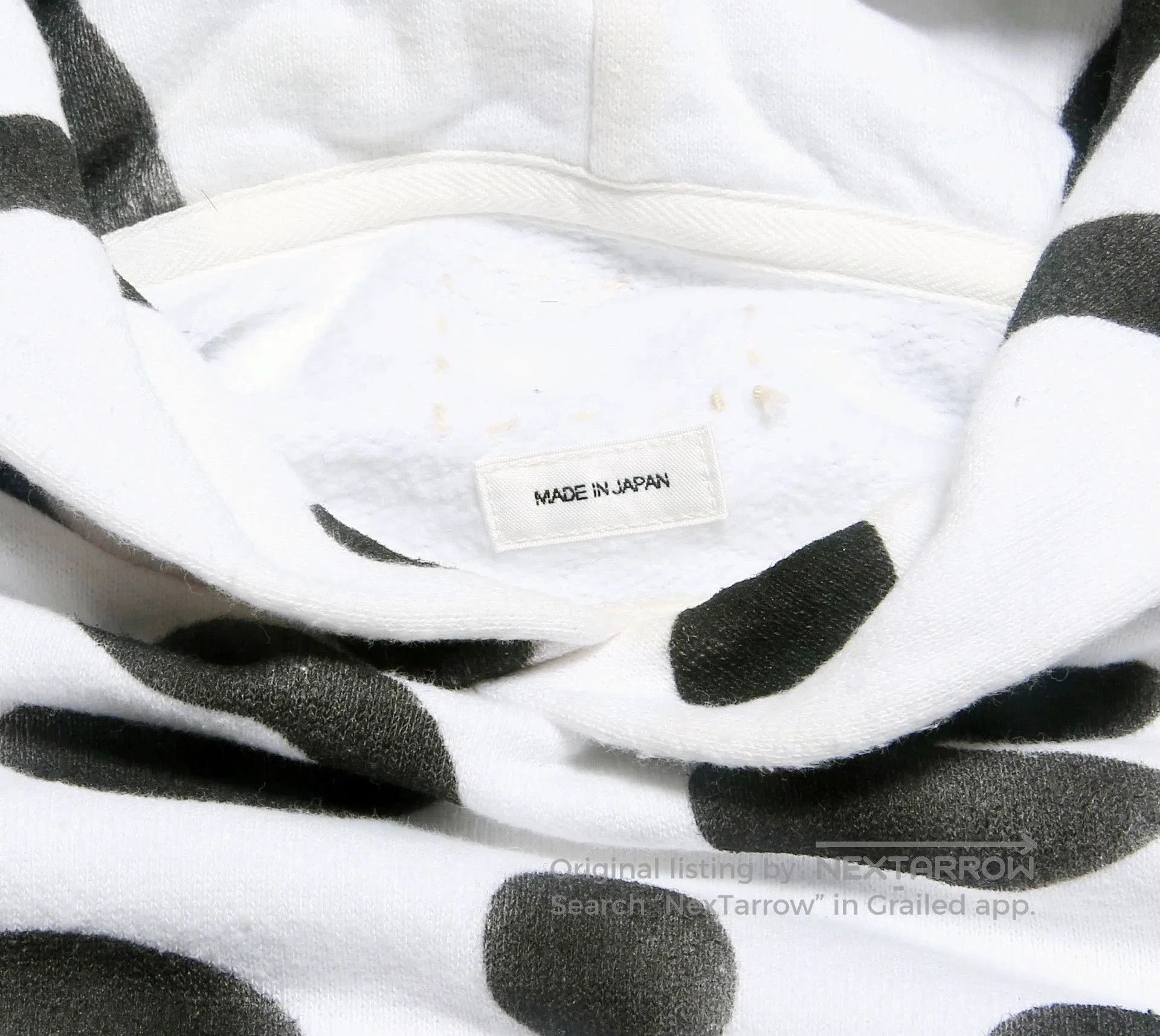 Visvim White Leopard Print Hoodie with 'PEERLESS' Graphic. Size US L / EU 52-54 / 3 - 7 Thumbnail