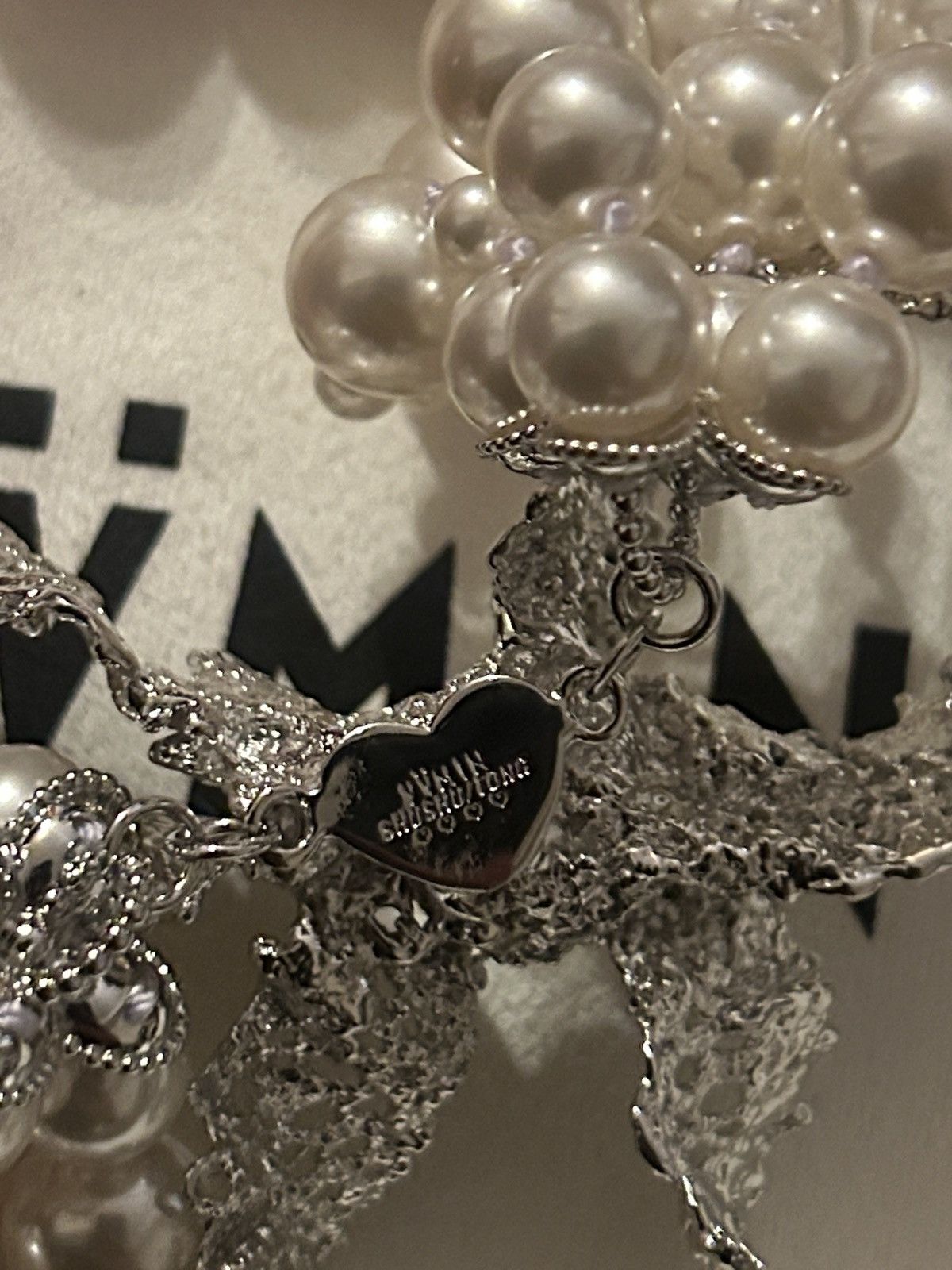 Shushu/Tong YVMIN × SHUSHU/TONG Lace Bow Imitation Pearl Necklace Size ONE SIZE - 8 Thumbnail