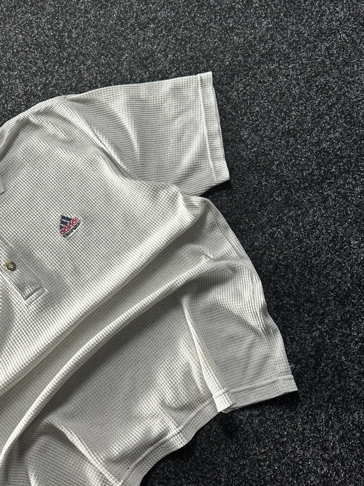 Adidas × Vintage VINTAGE 90s ADIDAS EQUIPMENT POLO WITH LOGO LIKE WEST GERMAN Size US XL / EU 56 / 4 - 3 Thumbnail