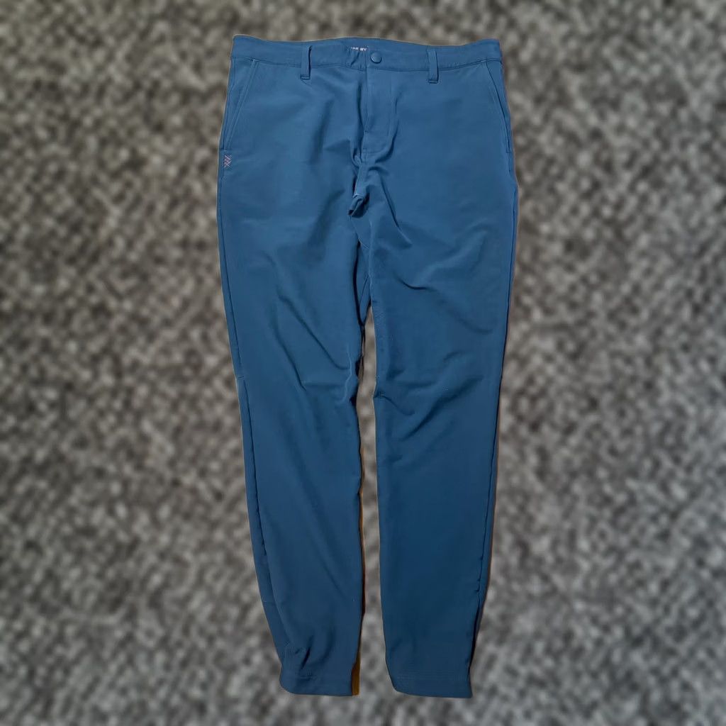 Rhone Rhone Men’s Pants 32 Jogger Flat Front Polyester Chino Casual Business Breathable Black Solid Knit Slim Classic 30in Inseam Men Size US 32 / EU 48 - 1 Thumbnail