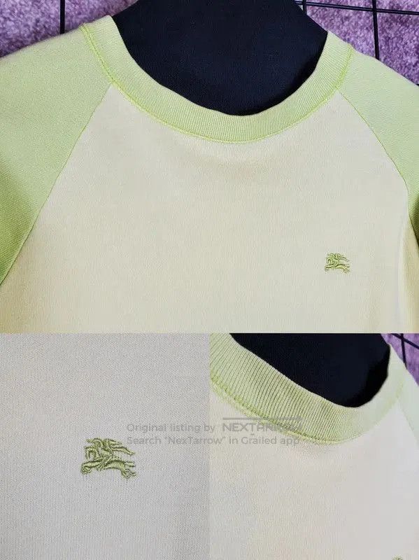 Burberry Burberry Green Cotton Logo Embroidered Sweatshirt. Size M / US 6-8 / IT 42-44 - 4 Thumbnail