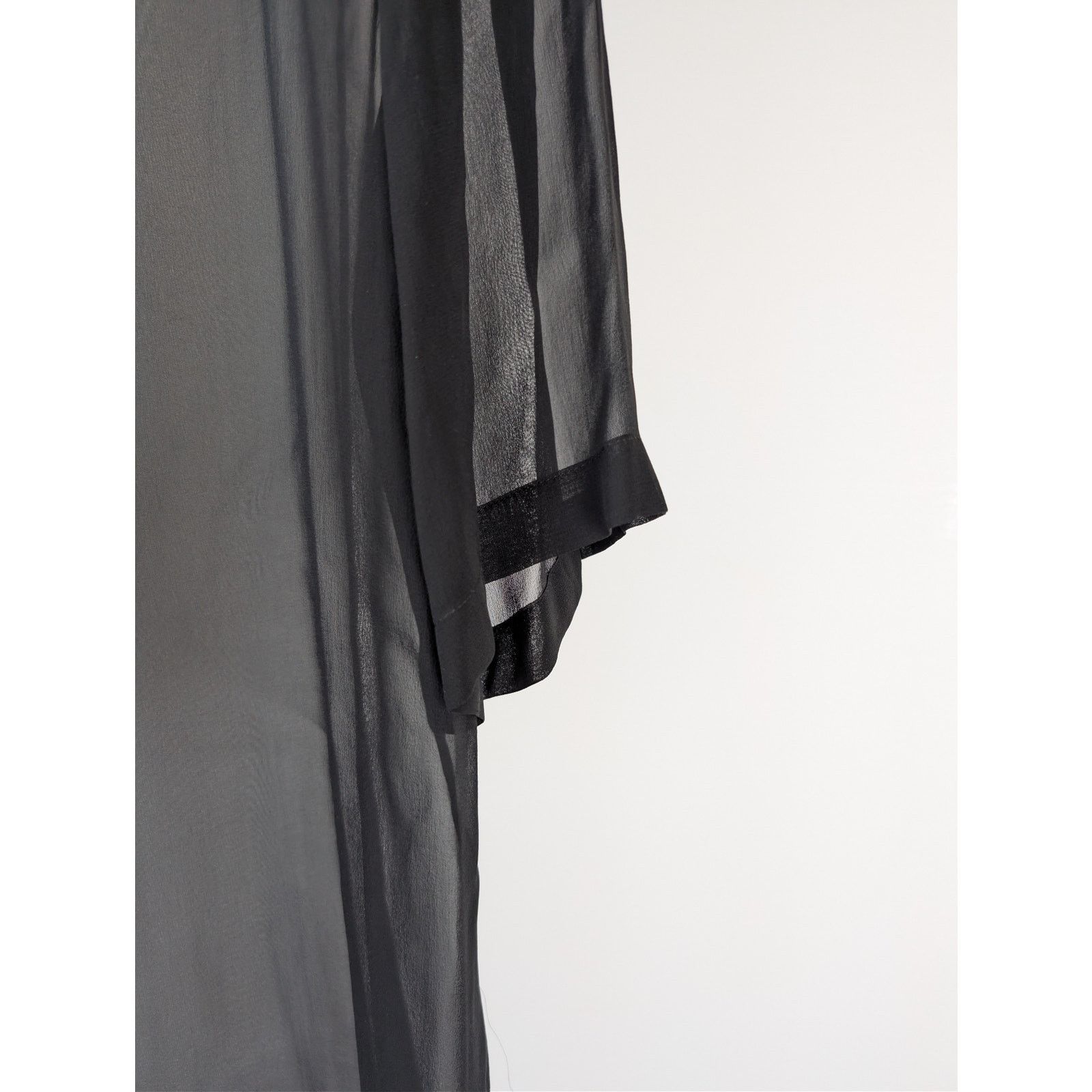 Saint Laurent Paris o1rshd1 Blouse Manches Courtes Drape T-Shirt in Black Size US M / EU 48-50 / 2 - 11 Thumbnail