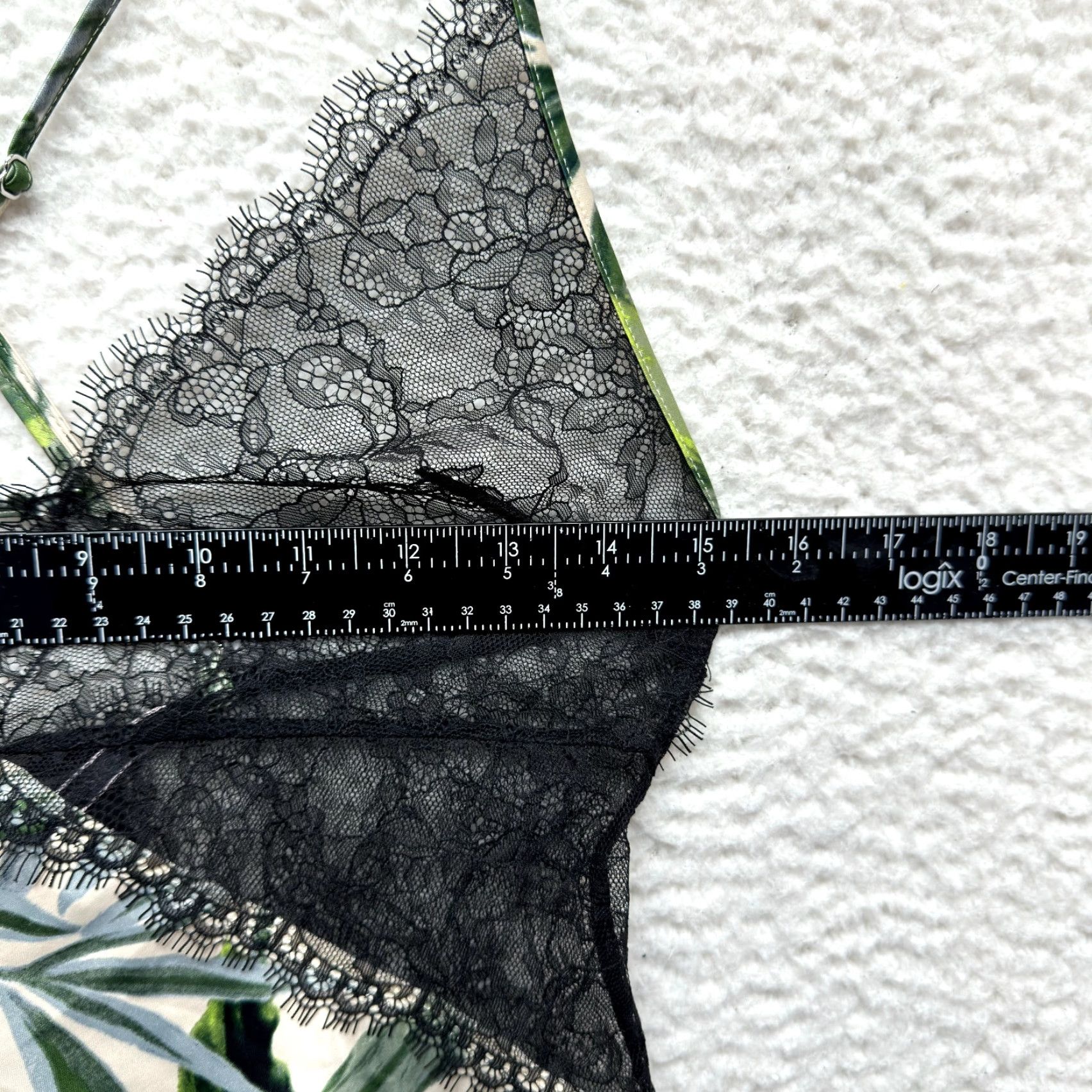 Victoria's Secret Victoria's Secret Slip Dress Small Satin Lace Palm Leaf Print Tropical Racerback Dress Womens S Black Satin Lace Palm Leaf Print Tropical Racerback Size S / US 4 / IT 40 - 4 Thumbnail