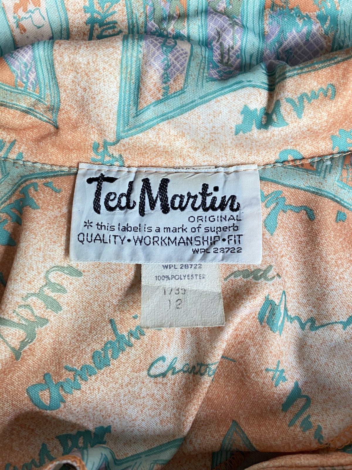 Designer × Japanese Brand Ted Martin Vintage Pastel Art Print Shirt Size M / US 6-8 / IT 42-44 - 11 Thumbnail