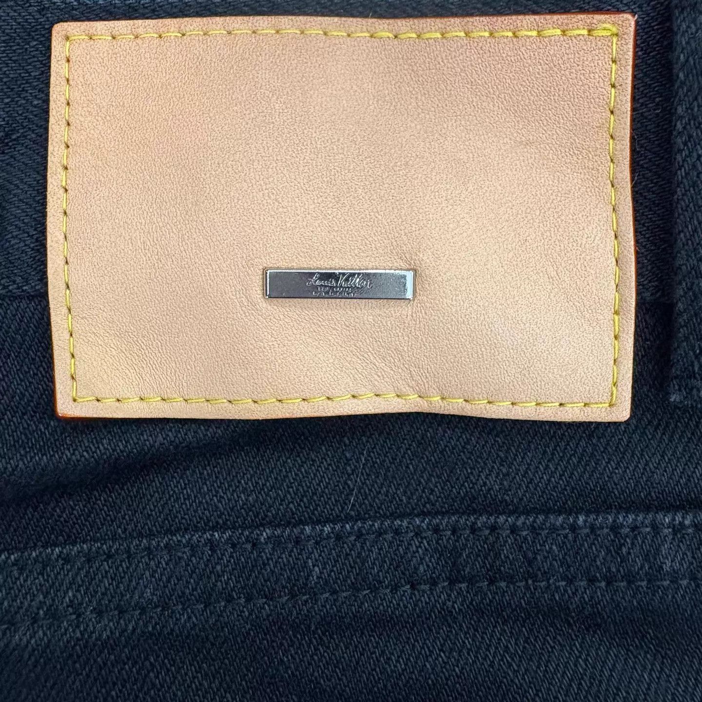 Louis Vuitton LV Black Minimal Jeans 31 Size US 31 - 5 Thumbnail