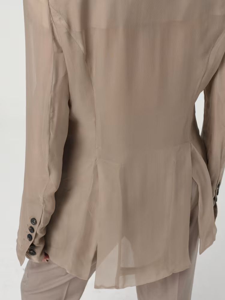 Rick Owens o1y0126 Blazer in Light Brown Size S / US 4 / IT 40 - 5 Thumbnail