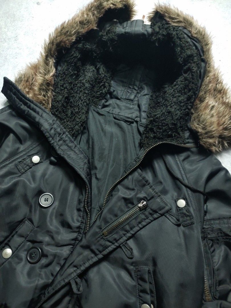 Diesel Japanese bomber fur retro punk jacket Size US M / EU 48-50 / 2 - 2 Thumbnail