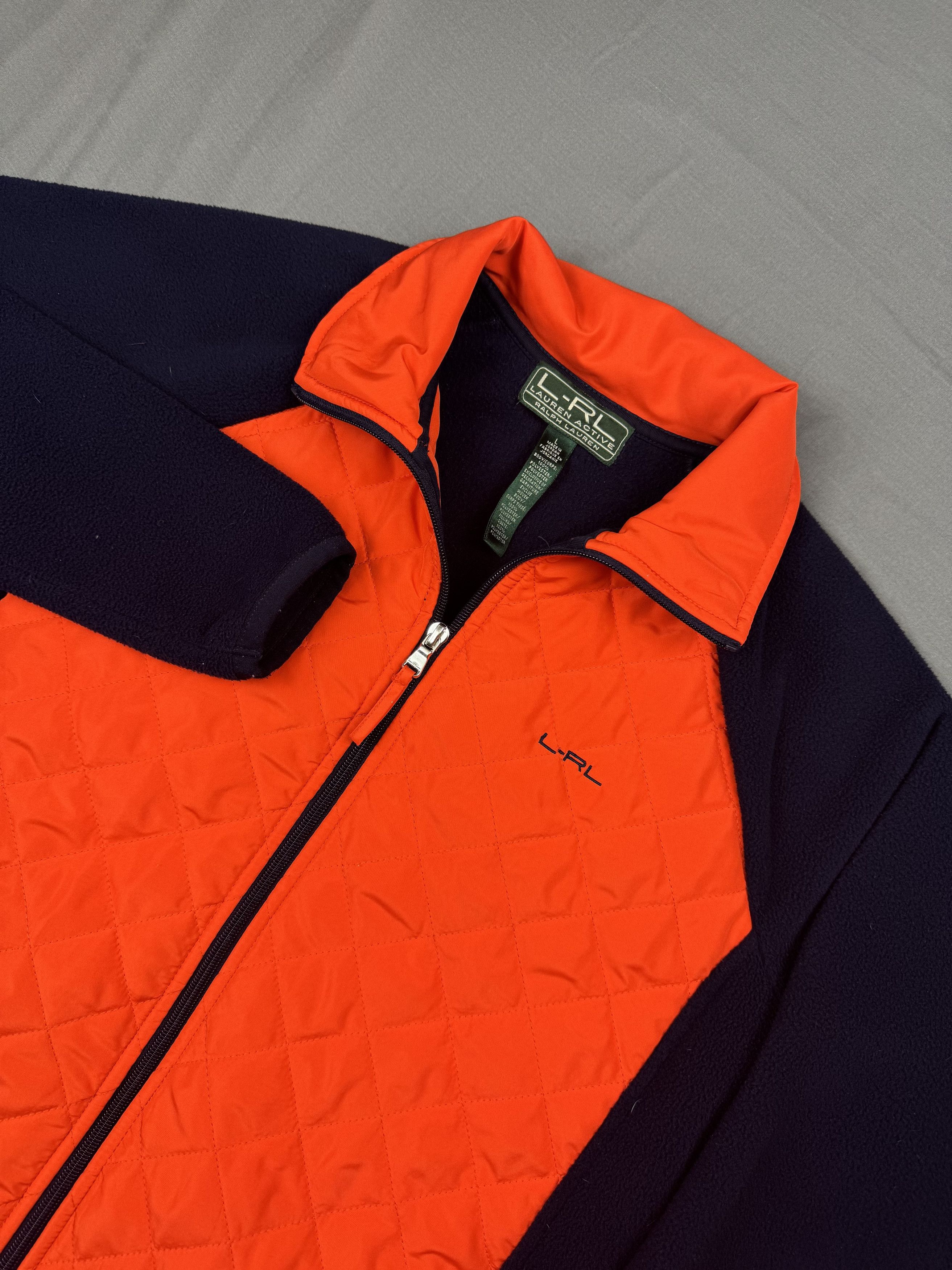 Lauren Ralph Lauren Lauren Ralph Lauren Quilted Fleece Jacket Lightweight Size L / US 10 / IT 46 - 1 Thumbnail