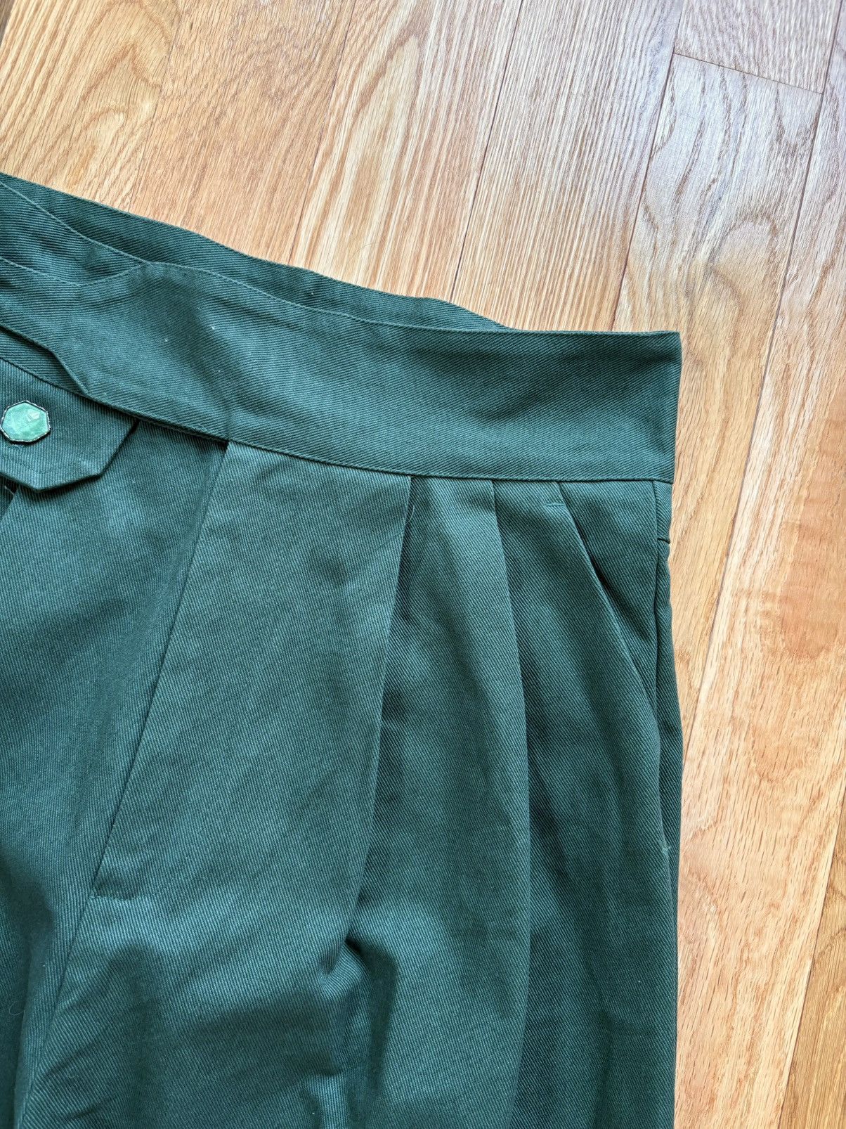 Pieces Uniques Pieces Uniques Le Pantalon Qwan Pleated Pants Gurkha M 32x32 Size US 32 / EU 48 - 9 Thumbnail