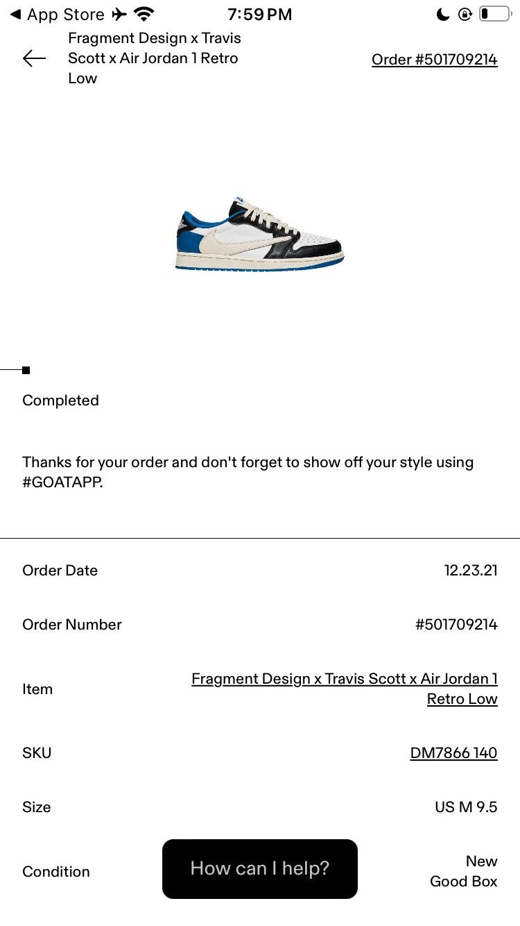 Fragment Design × Jordan Brand × Travis Scott Fragment x Travis Scott Jordan 1 Retro Low OG SP Size US 9.5 / EU 42-43 - 13 Thumbnail