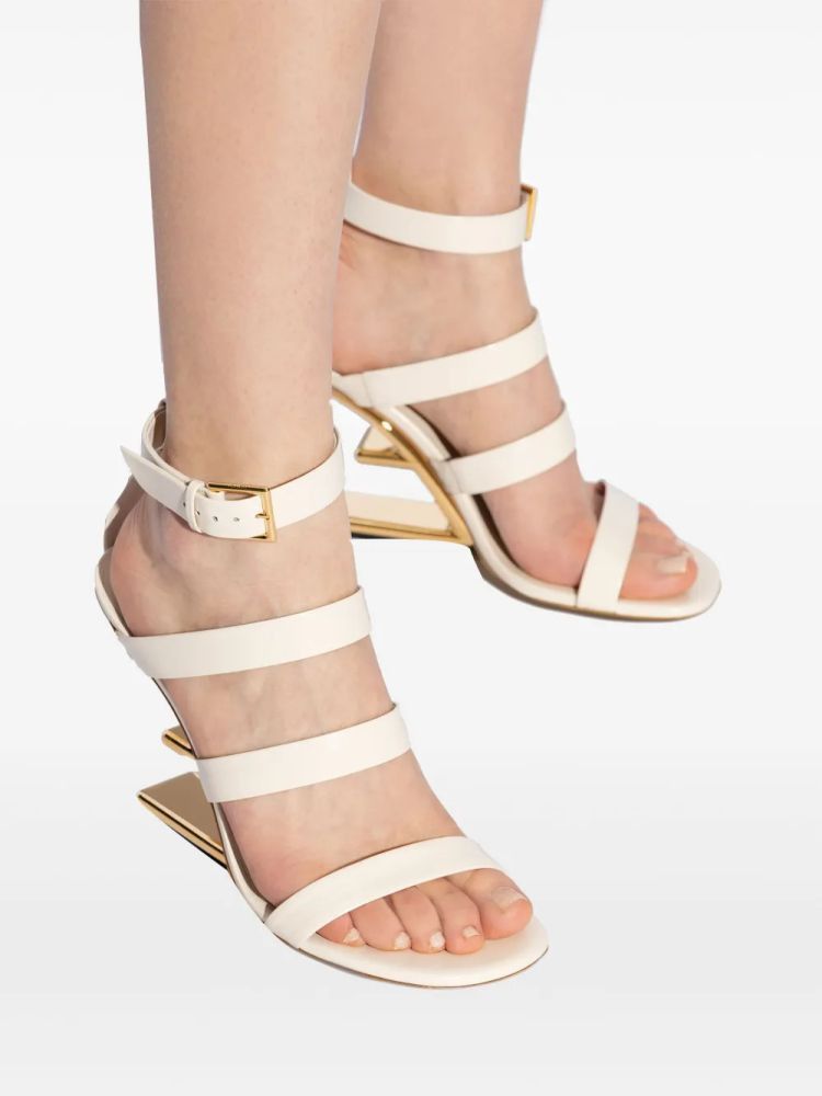 Fendi o1s1wg110525 Sandals in White Size US 7.5 / IT 37.5 - 3 Thumbnail