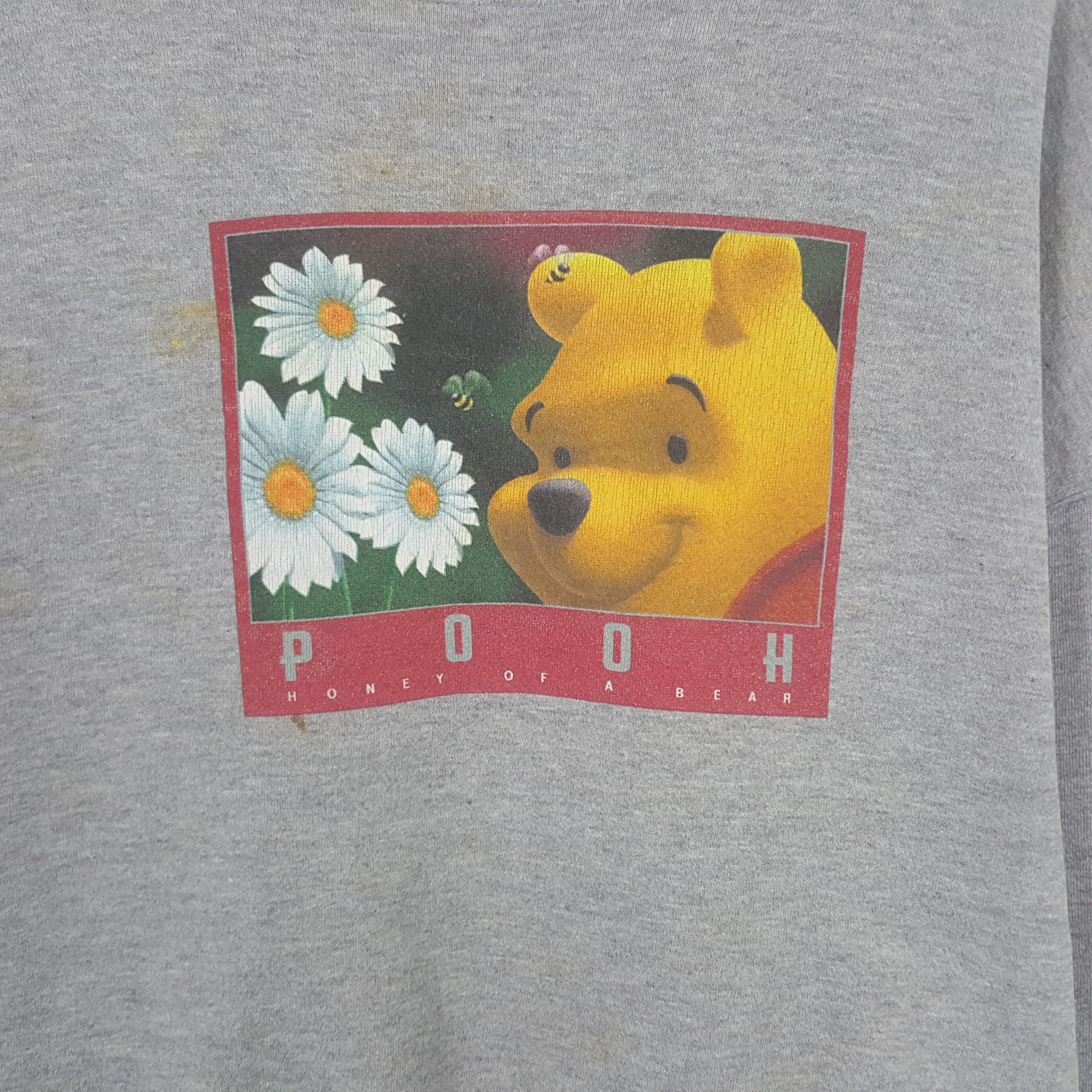 Disney Vintage Pooh Honey Of A Bear Sweatshirt Size US XXL / EU 58 / 5 - 2 Thumbnail