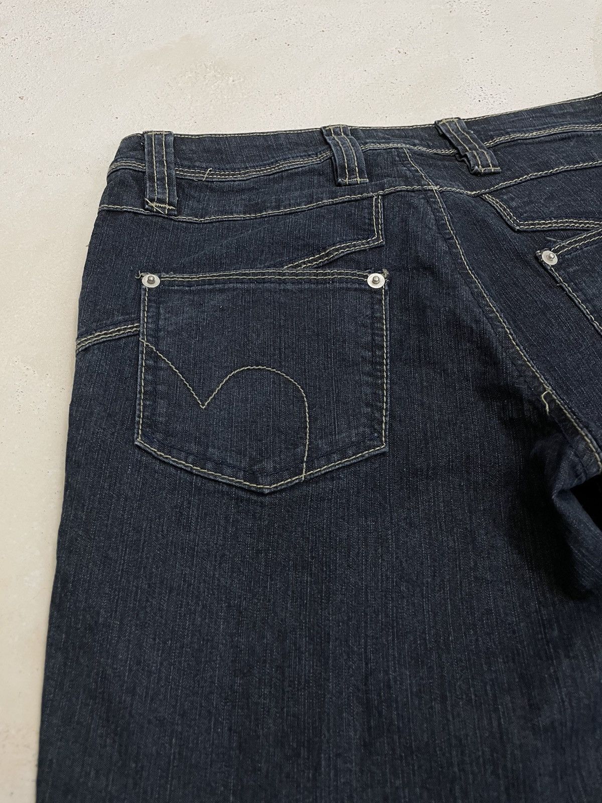 Japanese Brand × Le Grande Bleu (L.G.B.) Asawa Japanese Flare Bell Bottom Raw Denim Pants Size US 27 - 10 Thumbnail
