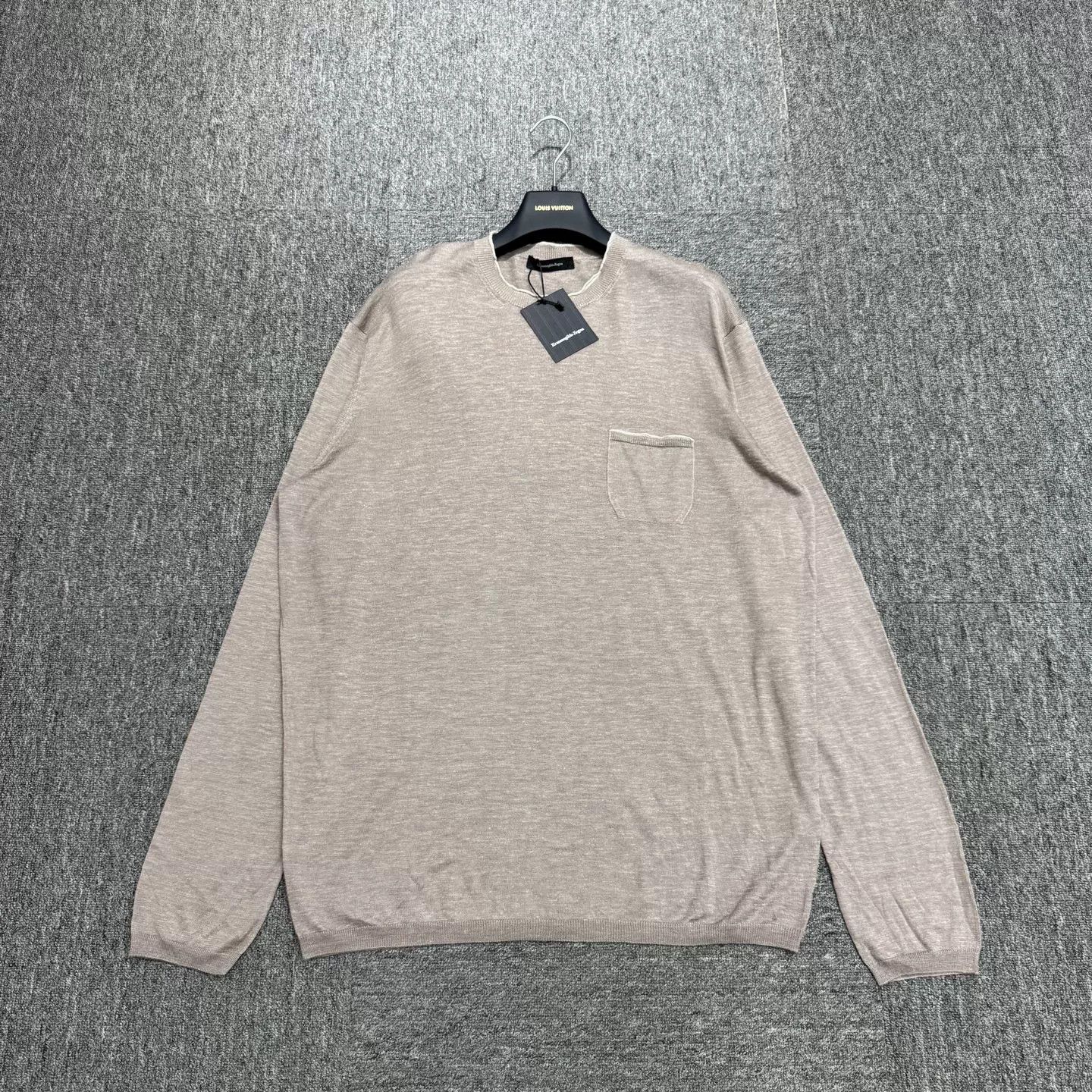 Ermenegildo Zegna Ermenegildo Zegna Silk Linen Blend Knit Sweater Size US L / EU 52-54 / 3 - 1 Thumbnail