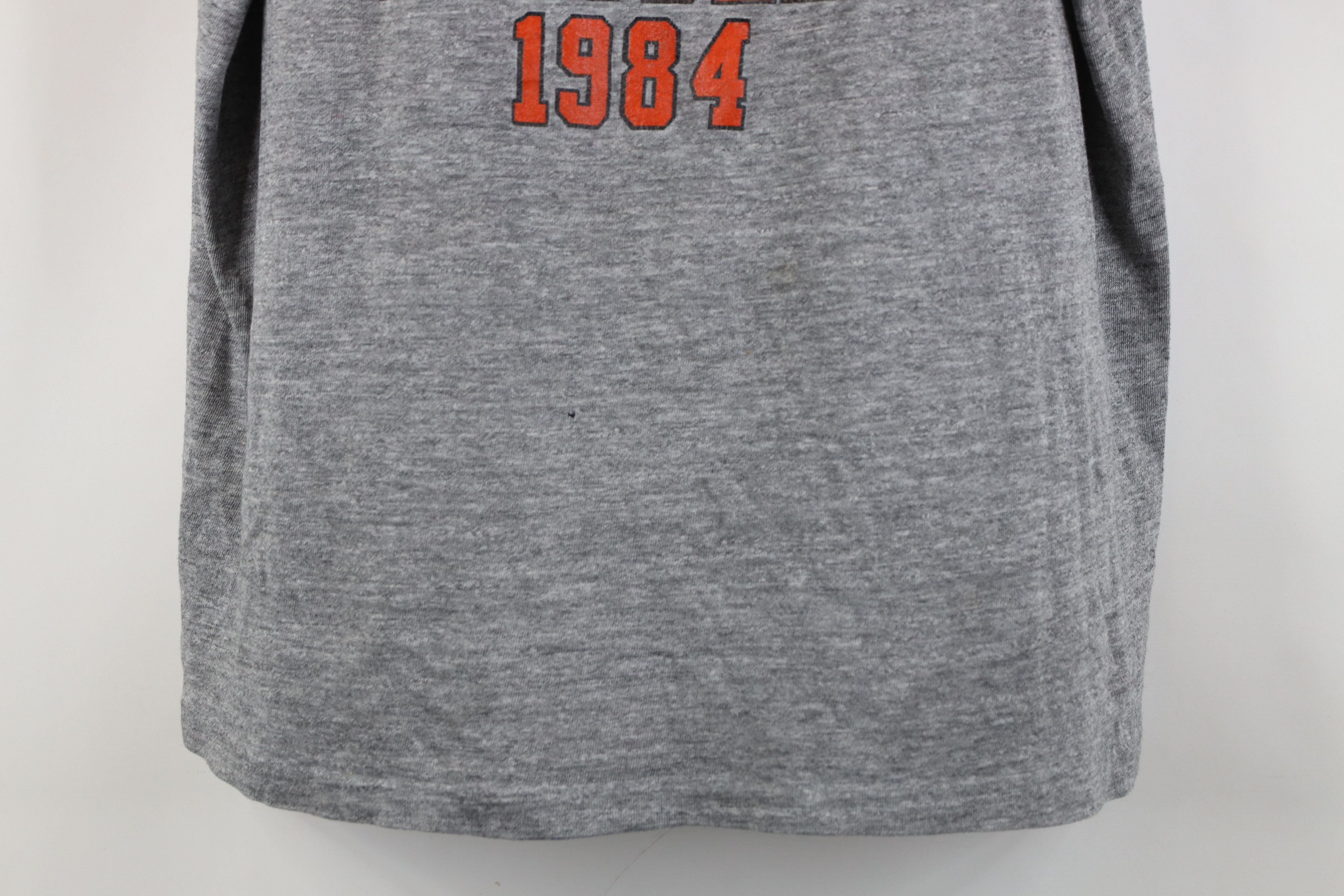 Vintage Vintage 80s Triblend Clemson University Football T-Shirt USA Size US L / EU 52-54 / 3 - 3 Thumbnail