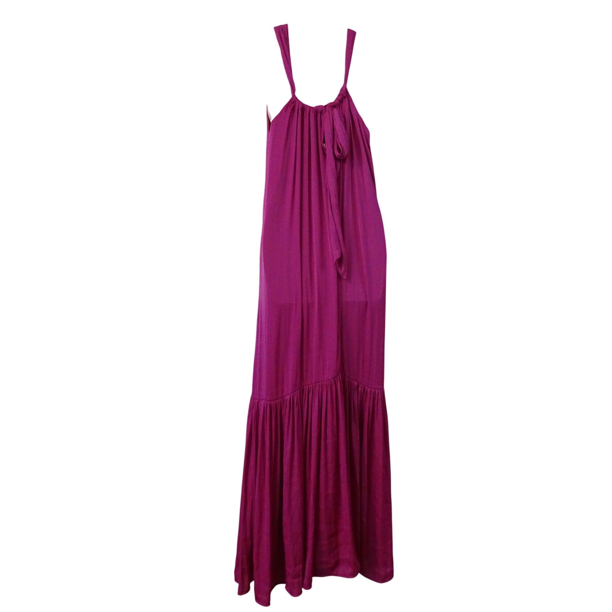 Banana Republic Banana Republic Purple Sleeveless Halter Maxi Dress Women Si Size S / US 4 / IT 40 - 6 Thumbnail