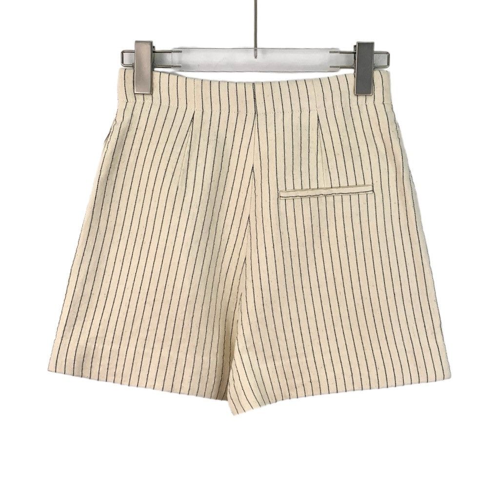 Dior Dior Off-white CD Button Decor Striped Casual Shorts K26WX Size 24" / US 00 / IT 34 - 2 Thumbnail