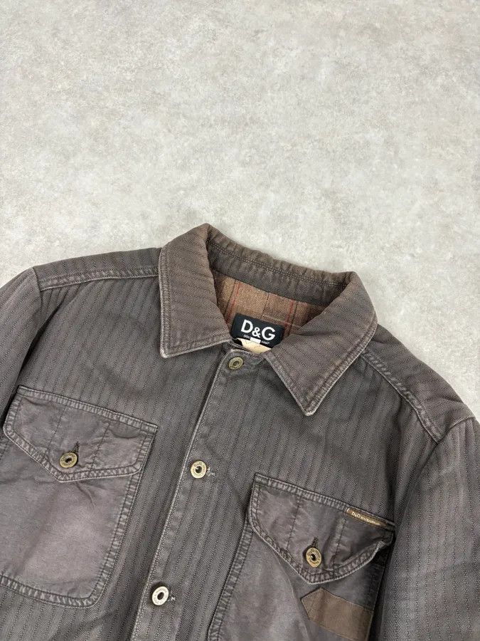 Dolce & Gabbana AW2003 Dolce & Gabbana Grey Faded Military Cargo Detachable Jacket Size US L / EU 52-54 / 3 - 4 Thumbnail