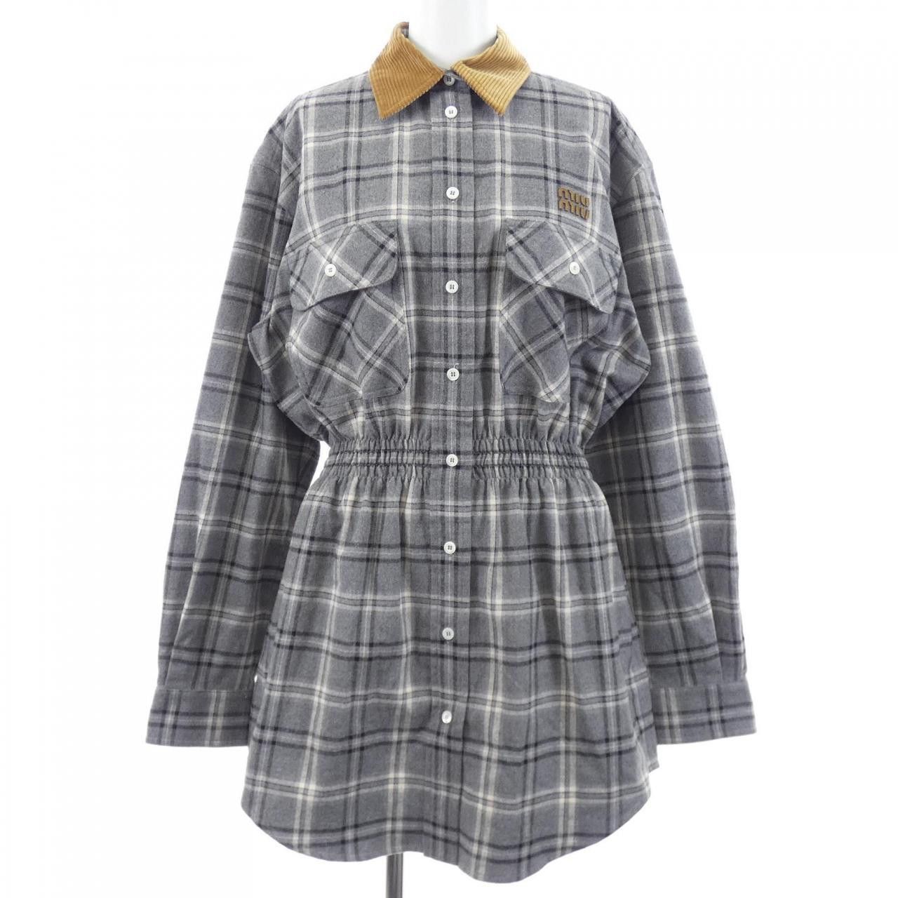 Miu Miu Miu Miu Miu Miu Dress Textile Dresses MF6159SOOO1807 DUTY FREE for USA Size ONE SIZE - 1 Thumbnail