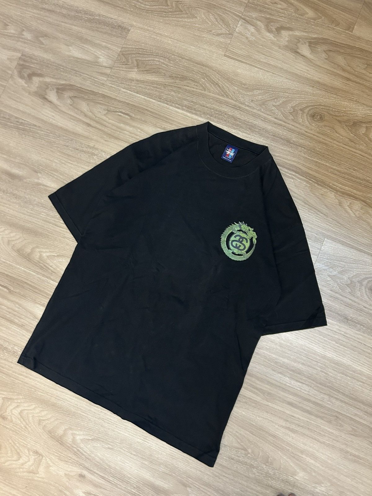 Stussy 🐉VINTAGE 90s Stüssy "Dragon Ouroboros" T-Shirt - Made in USA Size US L / EU 52-54 / 3 - 4 Thumbnail