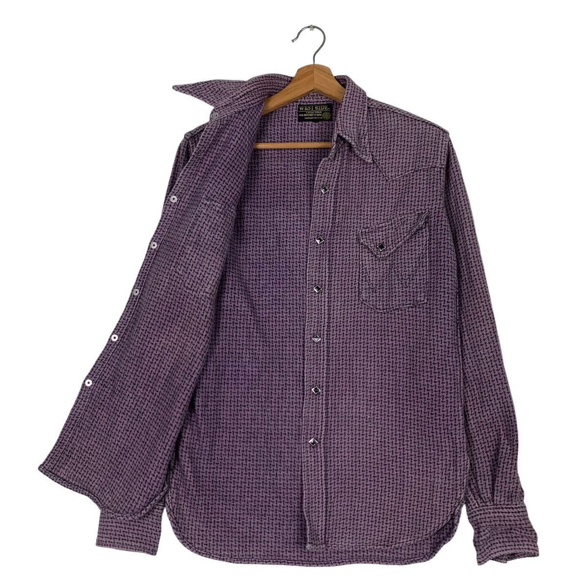 Flannel WEST RIDE Cycle Togs For Motorcyclist Button Shirt #0139-C7 Size US S / EU 44-46 / 1 - 10 Thumbnail
