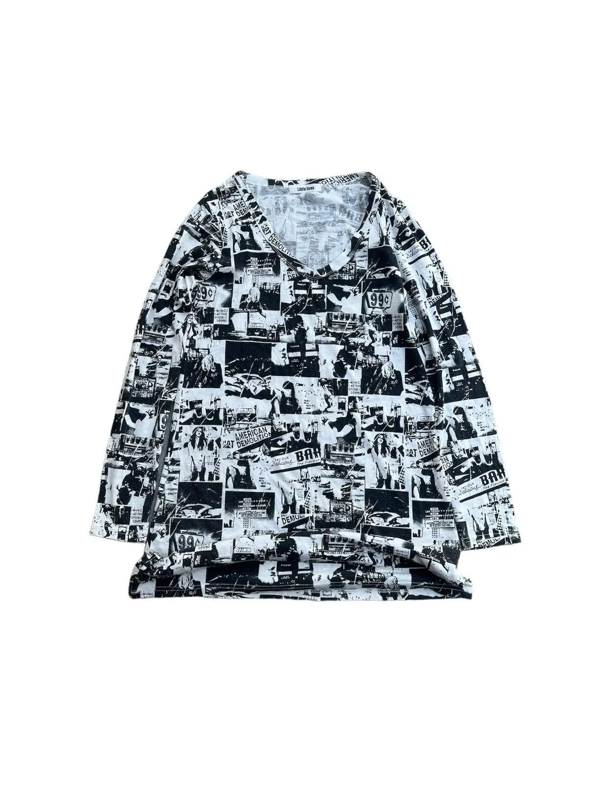 Hysteric Glamour Japanese Layla Rose Aop Print Longsleeve Size US S / EU 44-46 / 1 - 1 Thumbnail