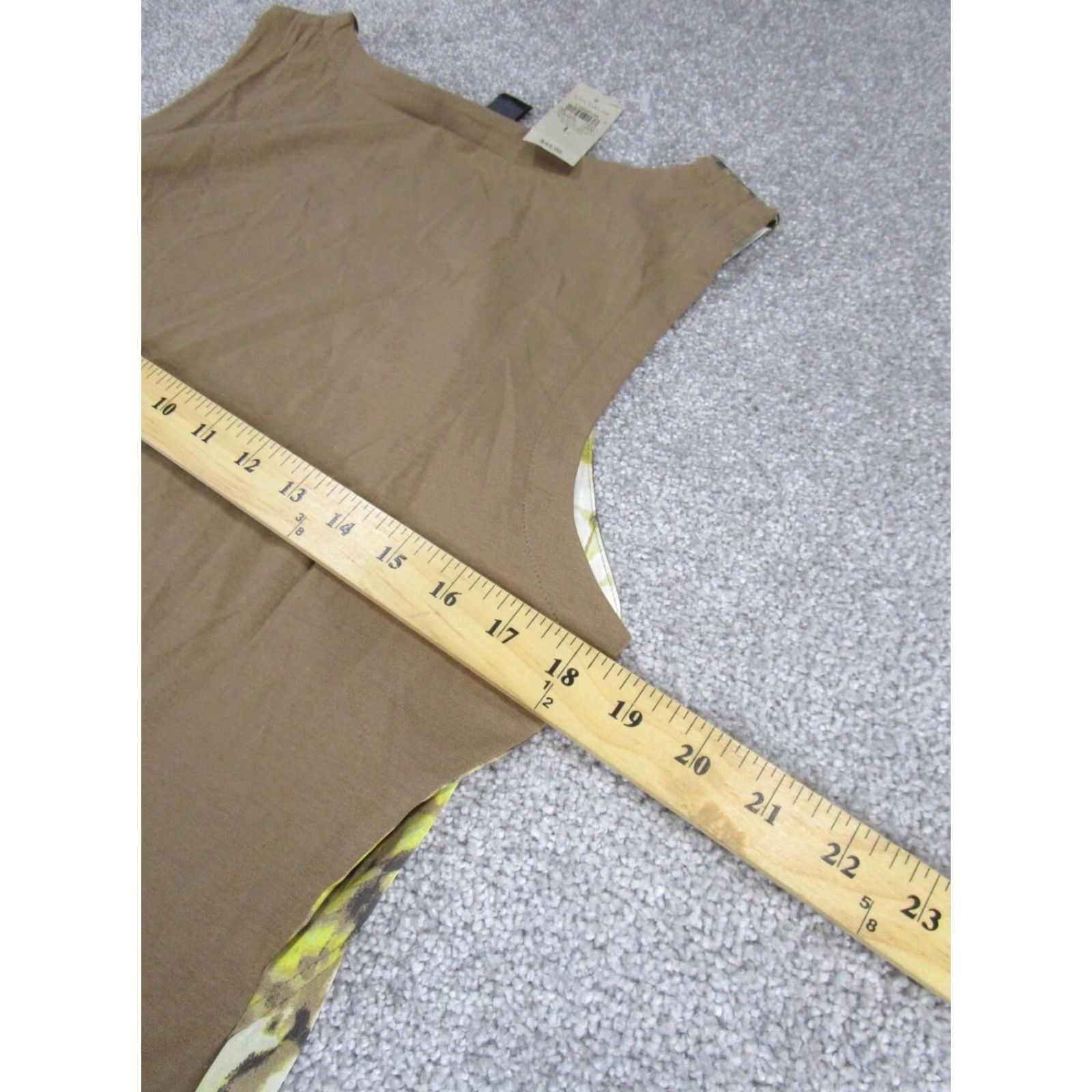 Vintage ANN TAYLOR Shirt Womens Large Sleeveless Yellow Camisole NEW Size L / US 10 / IT 46 - 5 Thumbnail