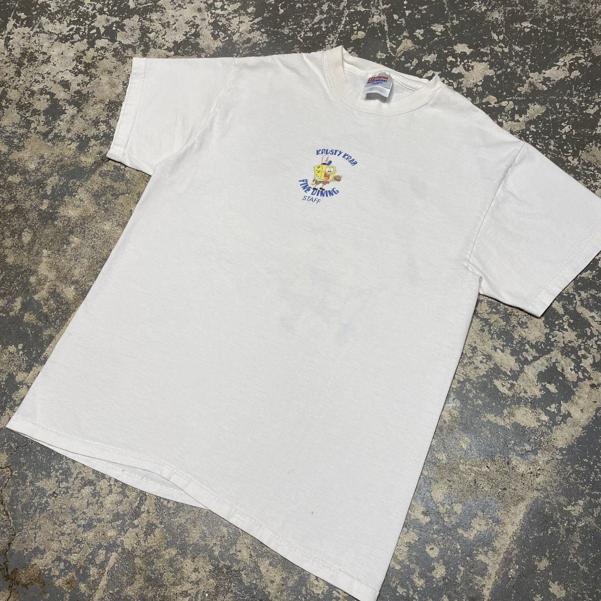 Nickelodeon × Vintage Vintage SpongeBob Krusty Krab Fine Dining Staff Tshirt 2001 Size US M / EU 48-50 / 2 - 9 Thumbnail