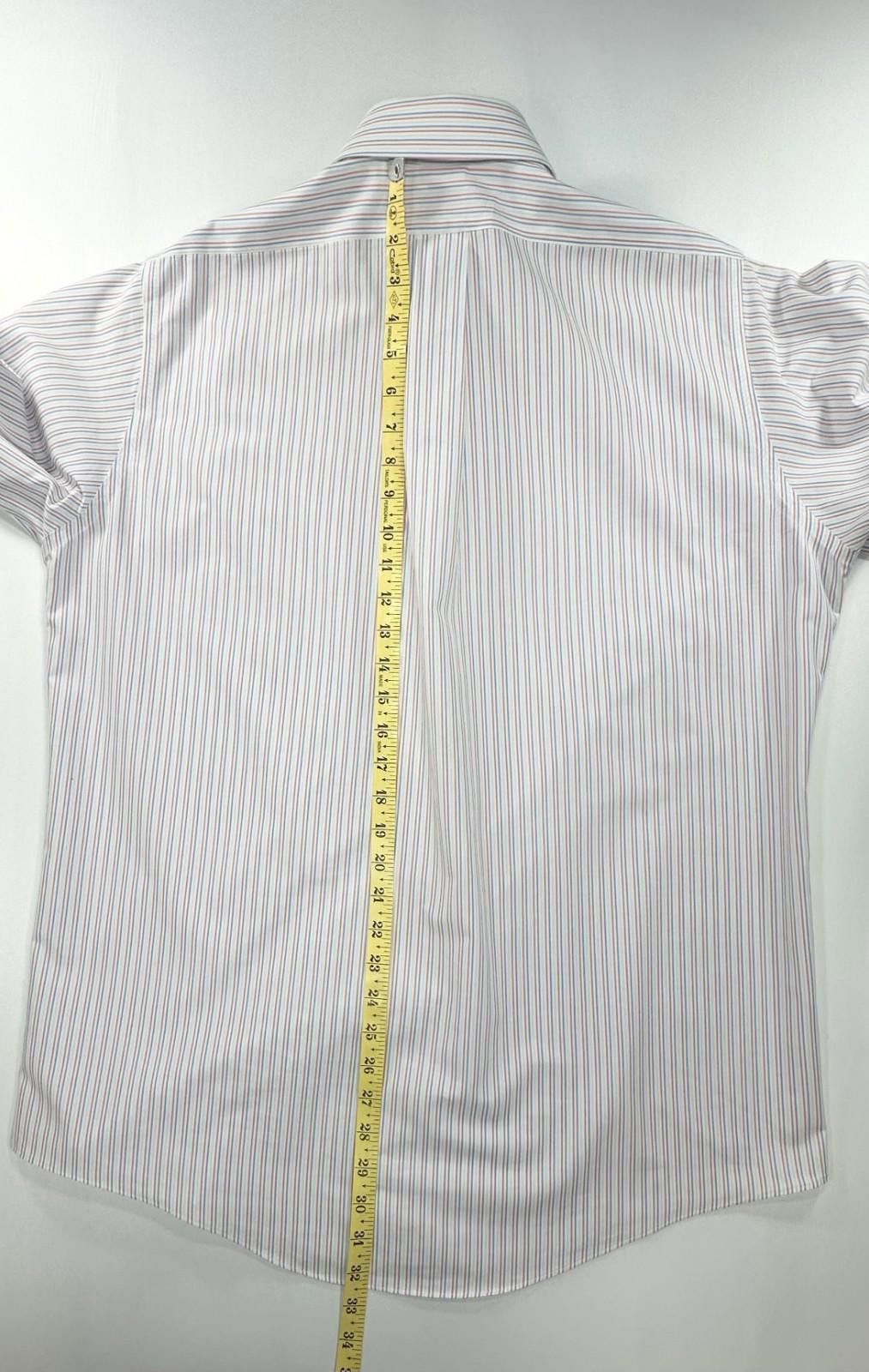 Brooks Brothers Brooks Brothers Striped Non Iron 100% Cotton Button Up Men M Size 38R - 4 Thumbnail