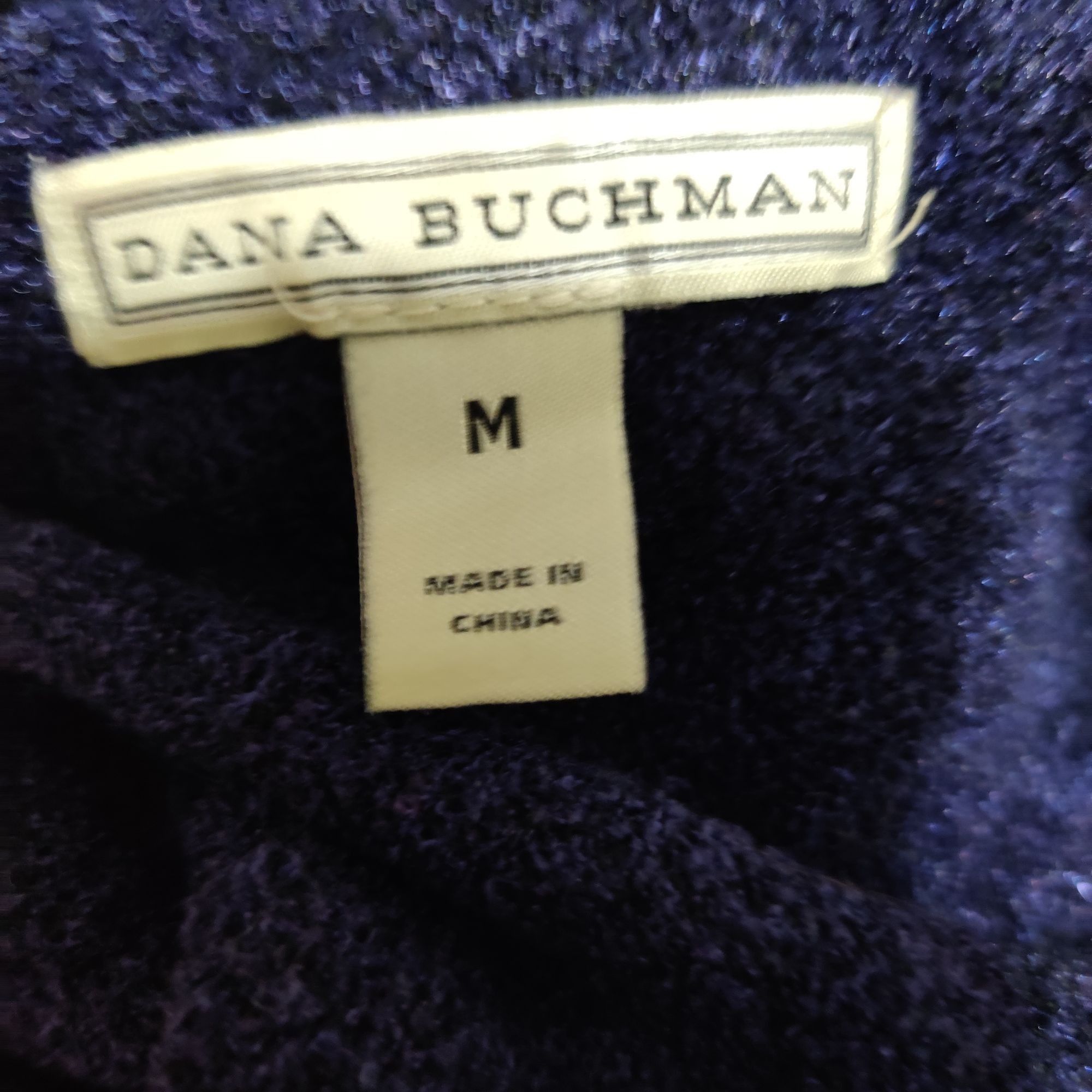 Other Dana Buchman M Purple Black Baroque Damask Knit Sweater Long Size M / US 6-8 / IT 42-44 - 5 Thumbnail